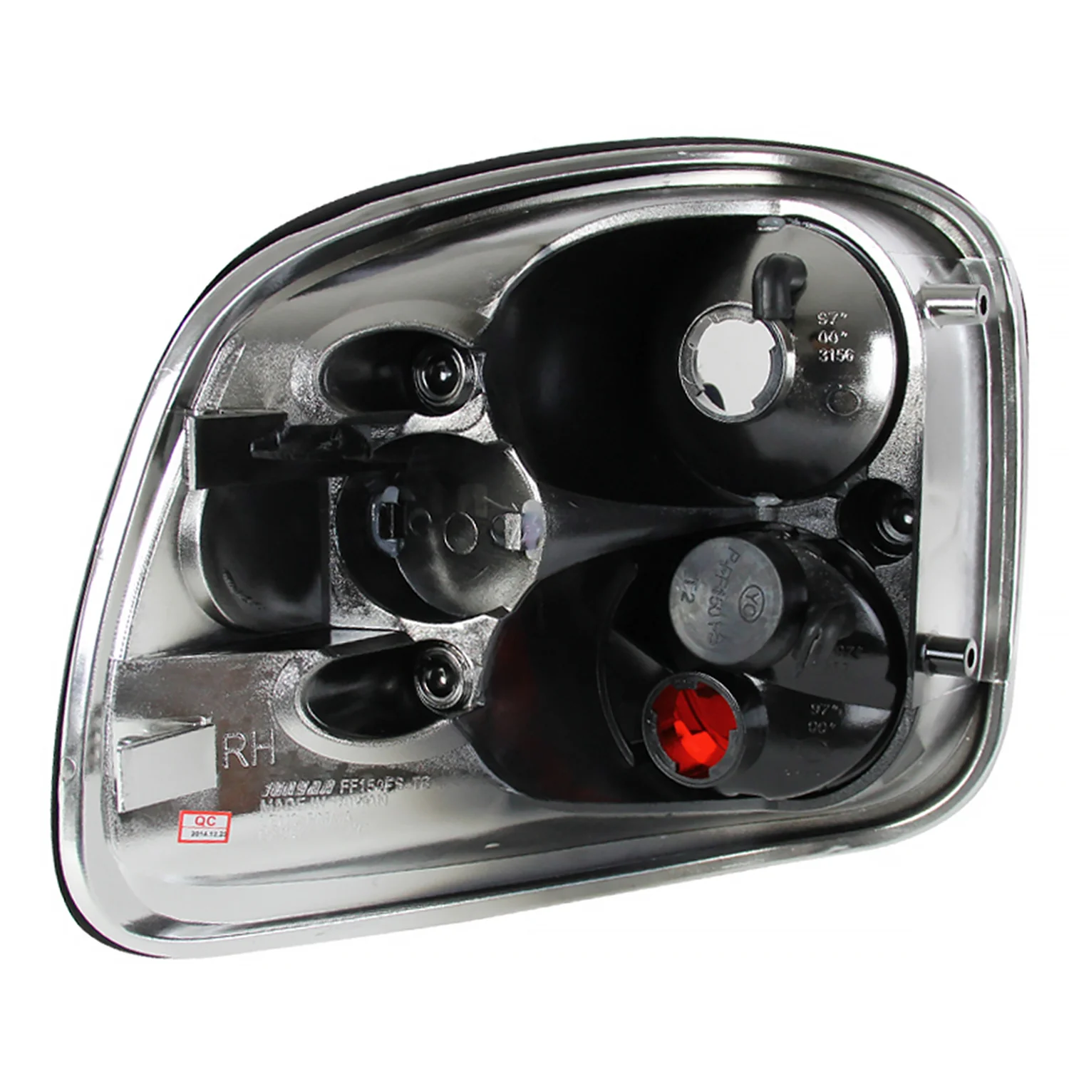 1997-2004 Ford F-150 Flareside Tail Lights Chrome Housing/Clear Lens - Image 9