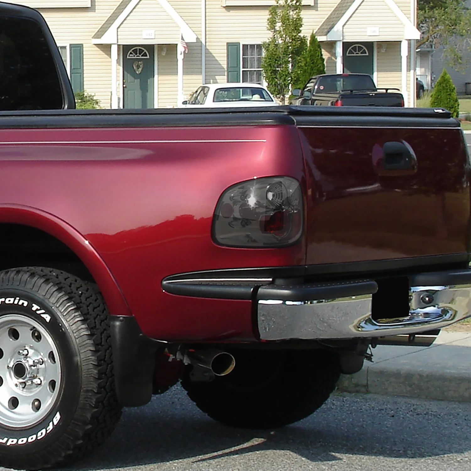 1997-2004 Ford F-150 Flareside Tail Lights Chrome Housing/Smoke Lens - Image 10