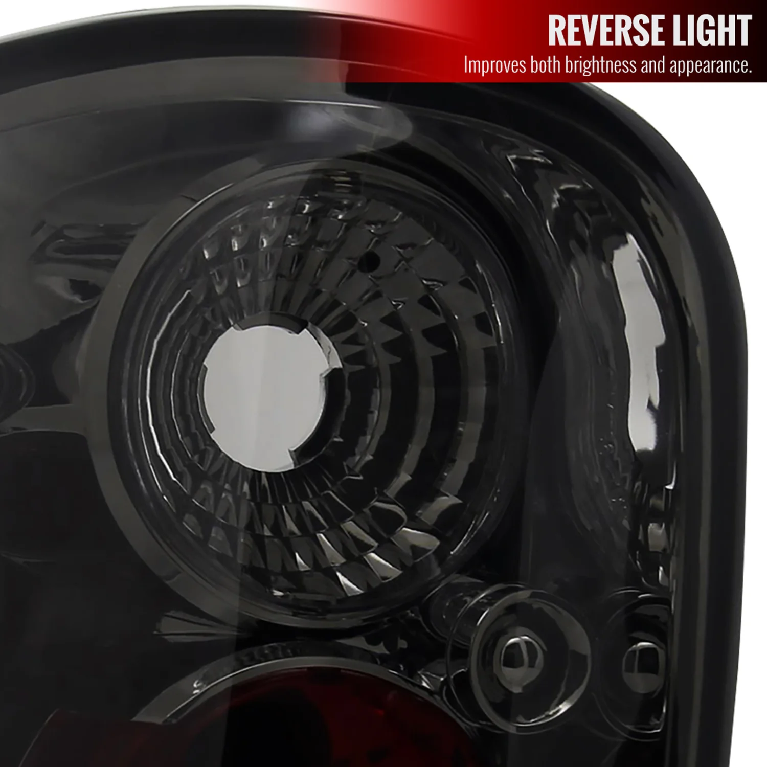 1997-2004 Ford F-150 Flareside Tail Lights Chrome Housing/Smoke Lens - Image 2