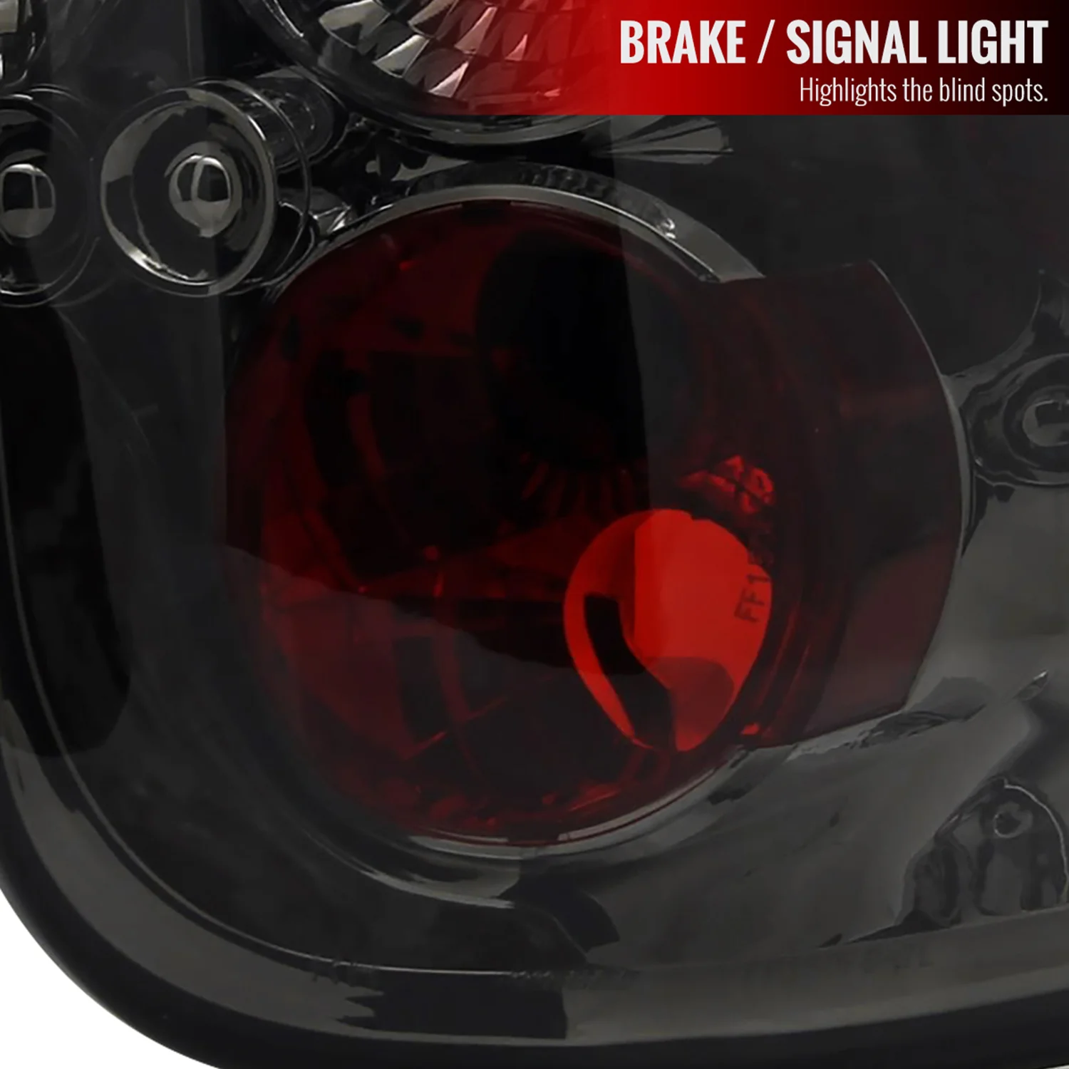 1997-2004 Ford F-150 Flareside Tail Lights Chrome Housing/Smoke Lens - Image 3