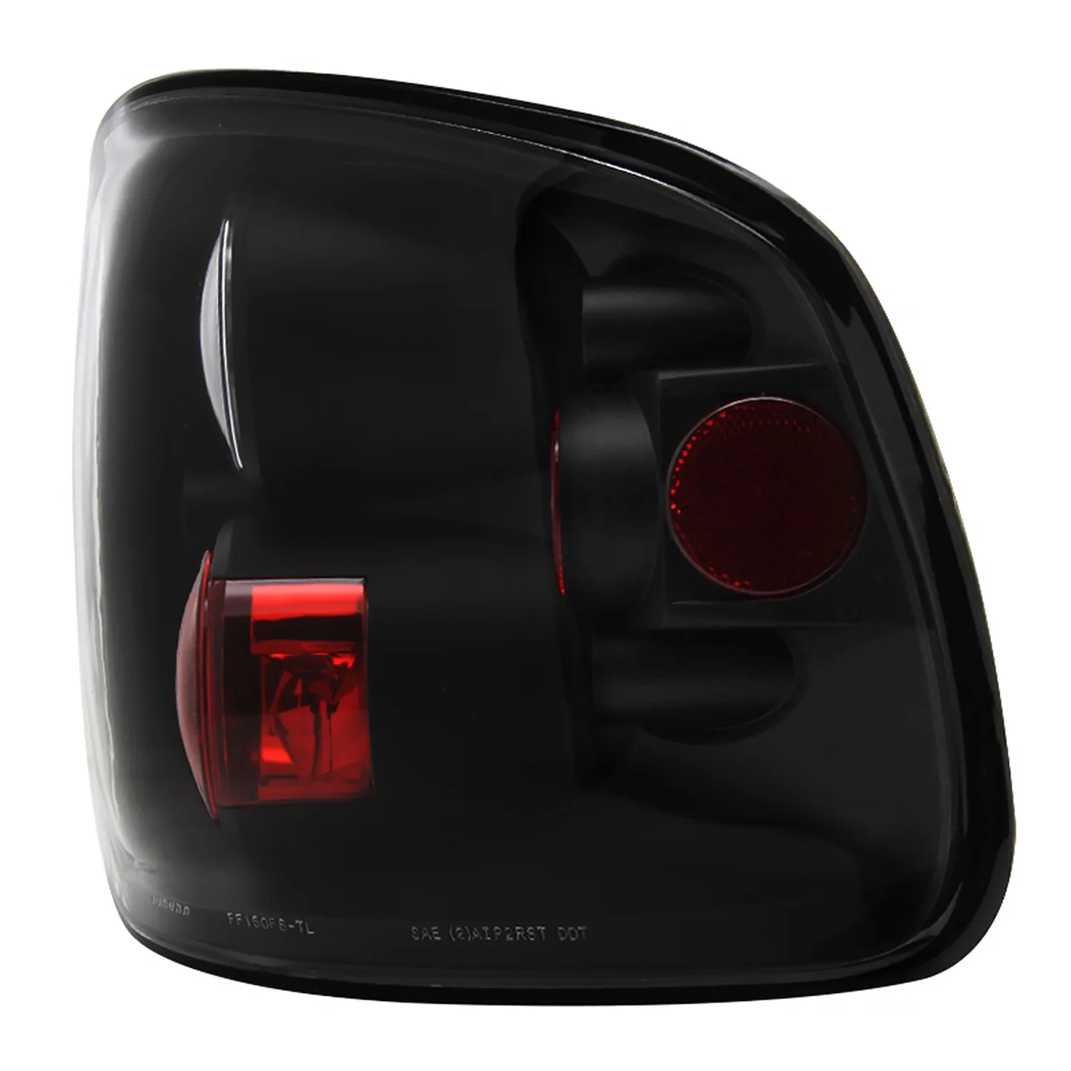1997-2004 Ford F-150 Flareside Tail Lights Matte Black Housing/Clear Lens - Image 6