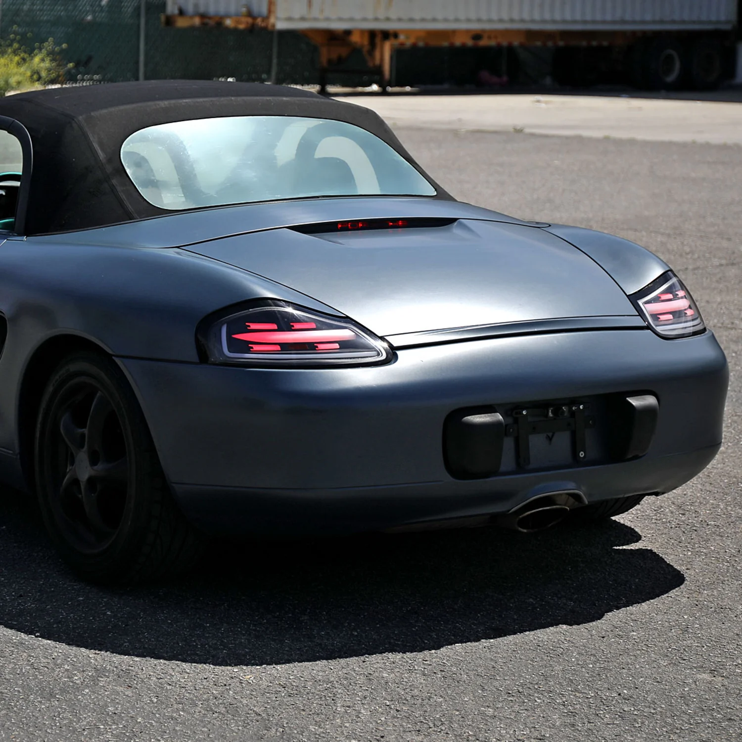 1997-2004 Porche Boxster 986 LED Sequential Tail Lights Matte Black/Clear Lens - Image 10