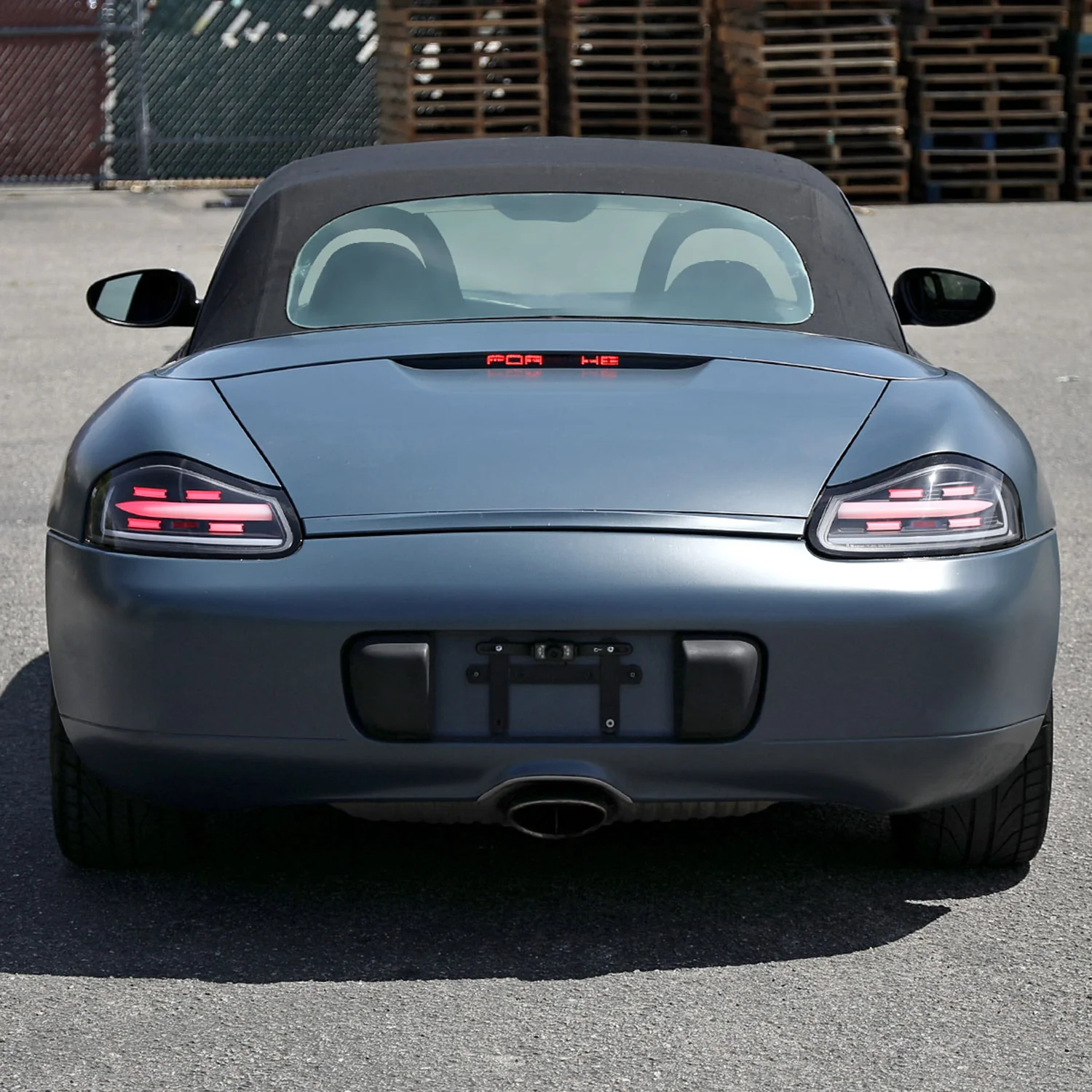 1997-2004 Porche Boxster 986 LED Sequential Tail Lights Matte Black/Clear Lens - Image 9