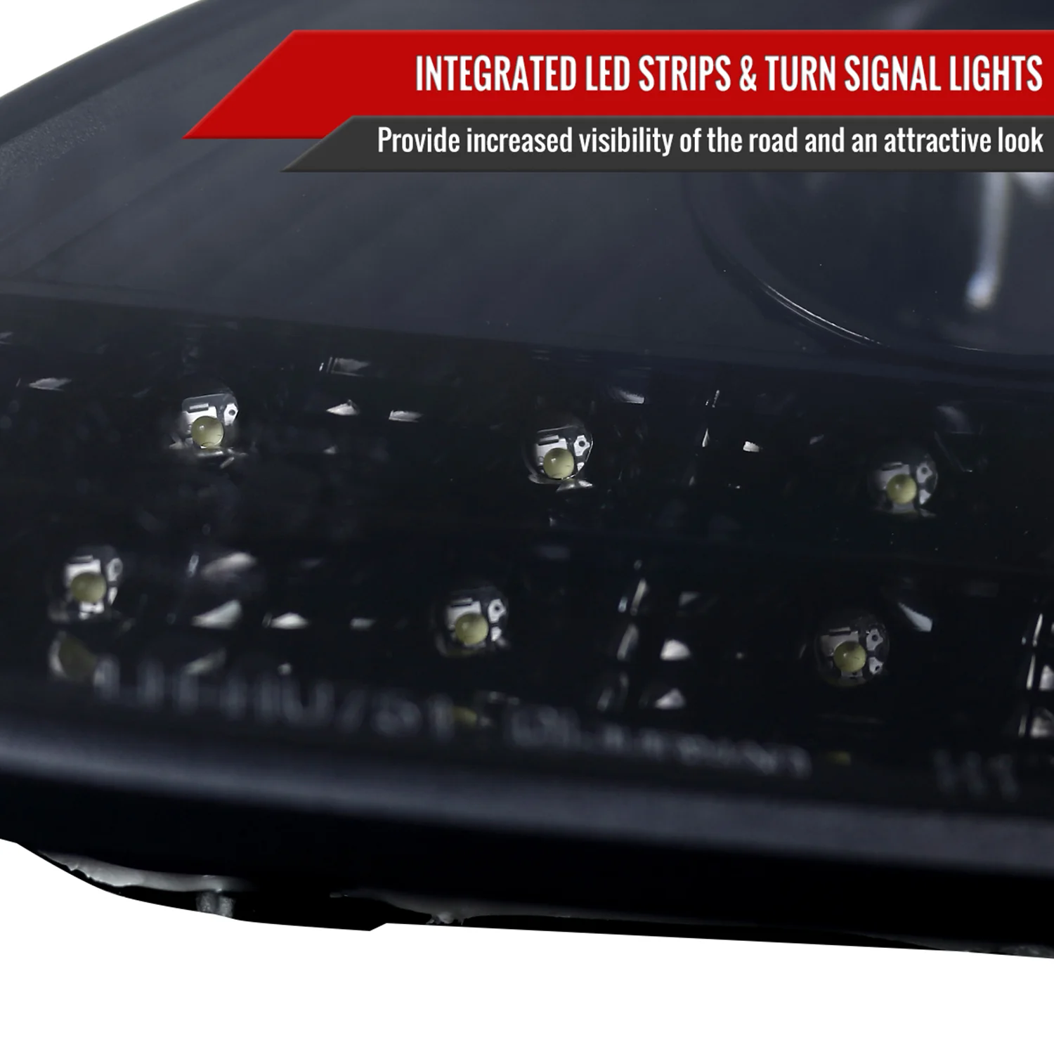 1997-2004 Porsche Boxster 986/911 996 LED Headlights Signal Lights Black - Image 5