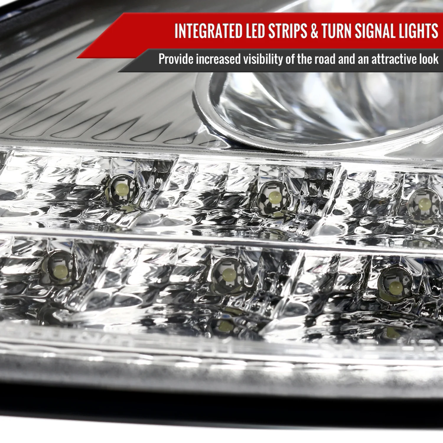 1997-2004 Porsche Boxster 986/911 996 LED Light Headlights LED Signal Chrome - Image 5