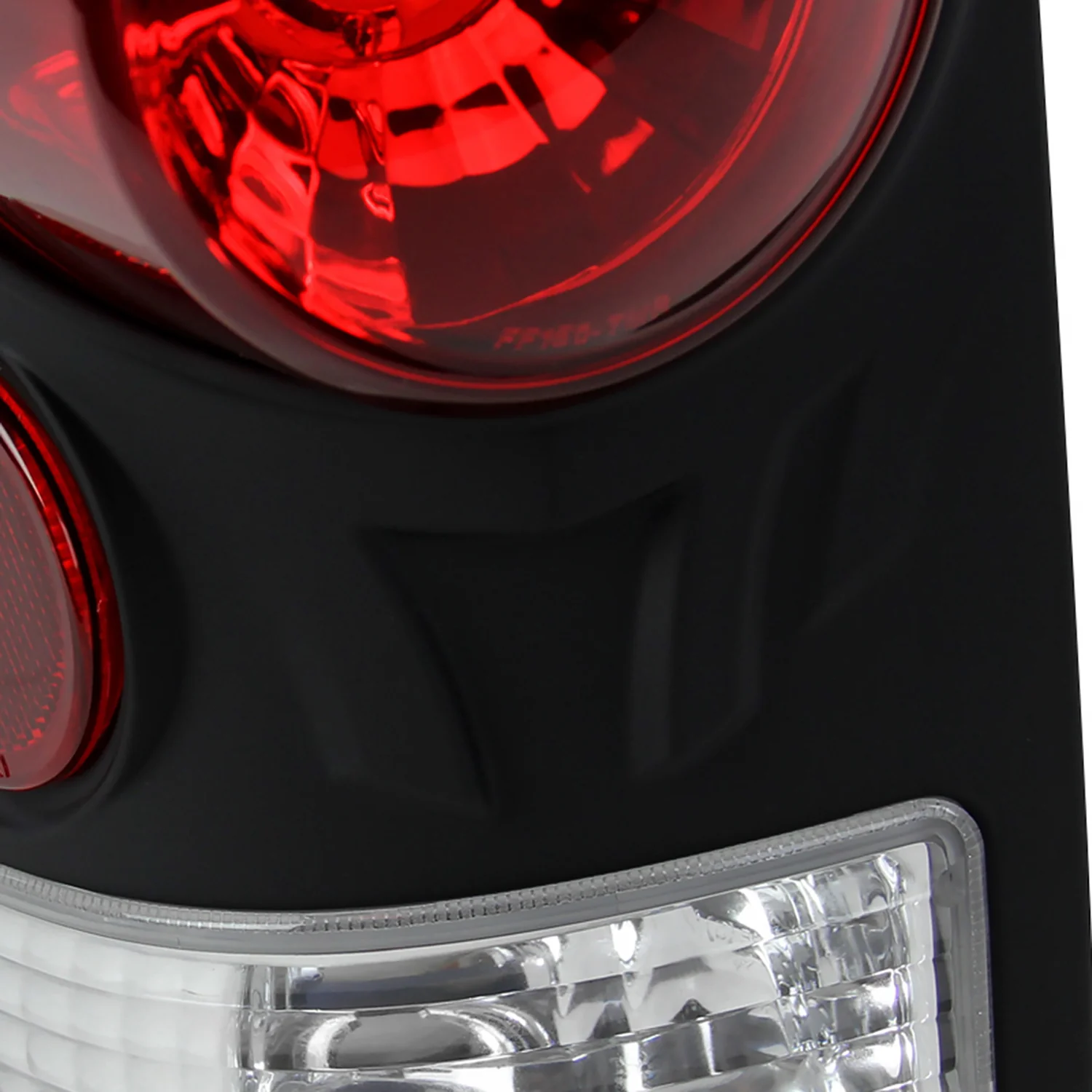 1997-2007 Ford F-150/F-250/350/450/550 Retro Tail Lights Matt Black/Clear - Image 3