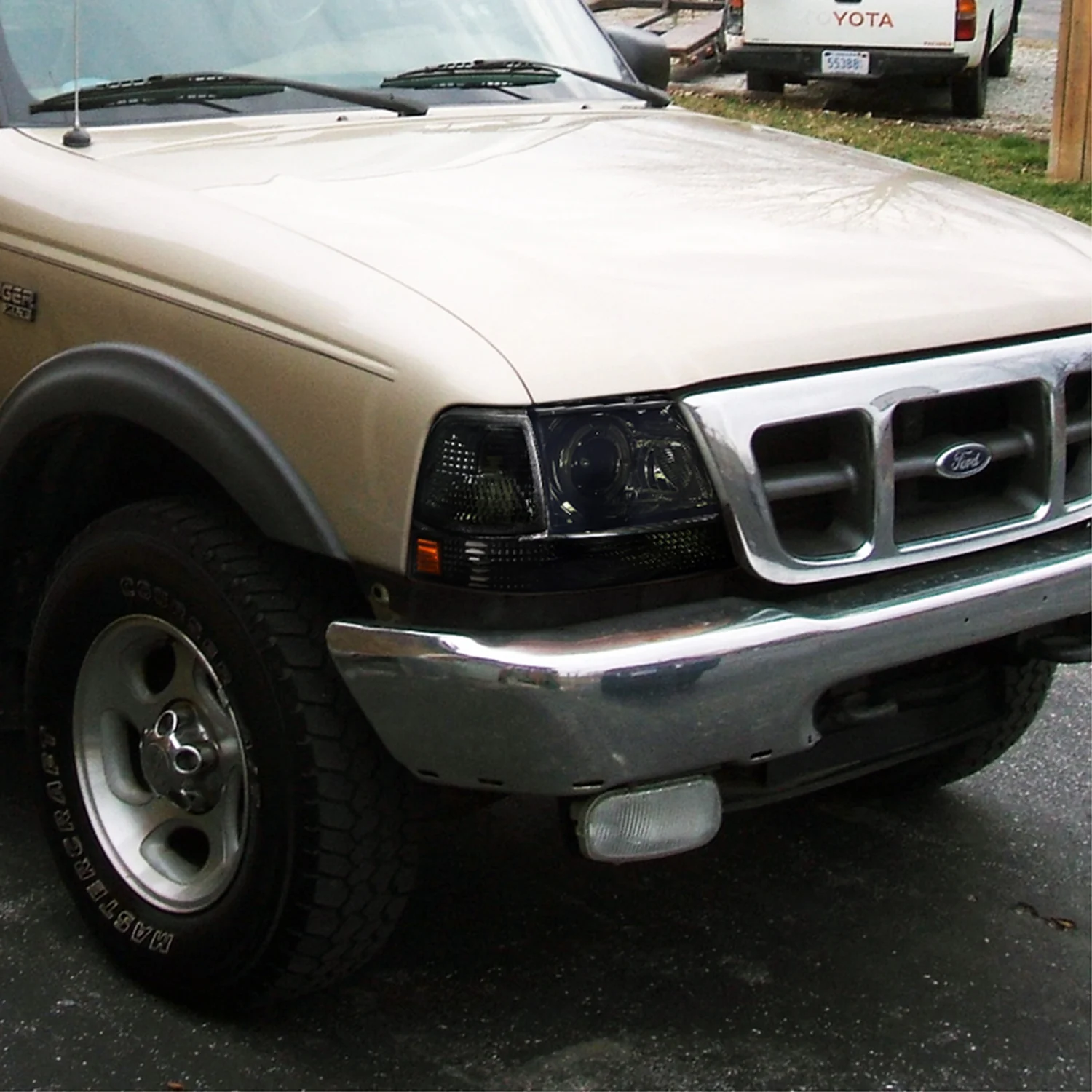 1998-2000 Ford Ranger Corner Parking Turn Signal Lights Chrome/Smoke Lens - Image 10