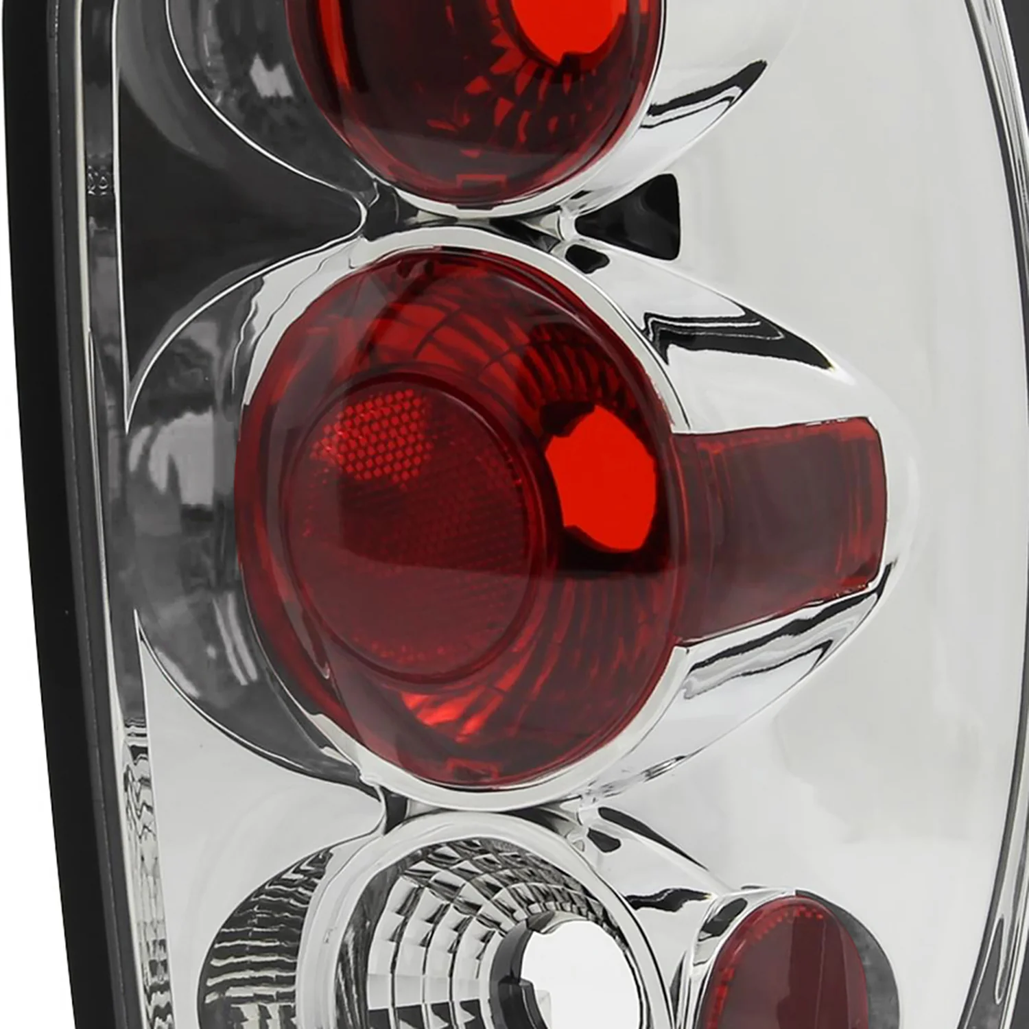 1998-2001 Ford Explorer Mercury Mountaineer Tail Lights Chrome/Clear Lens - Image 3