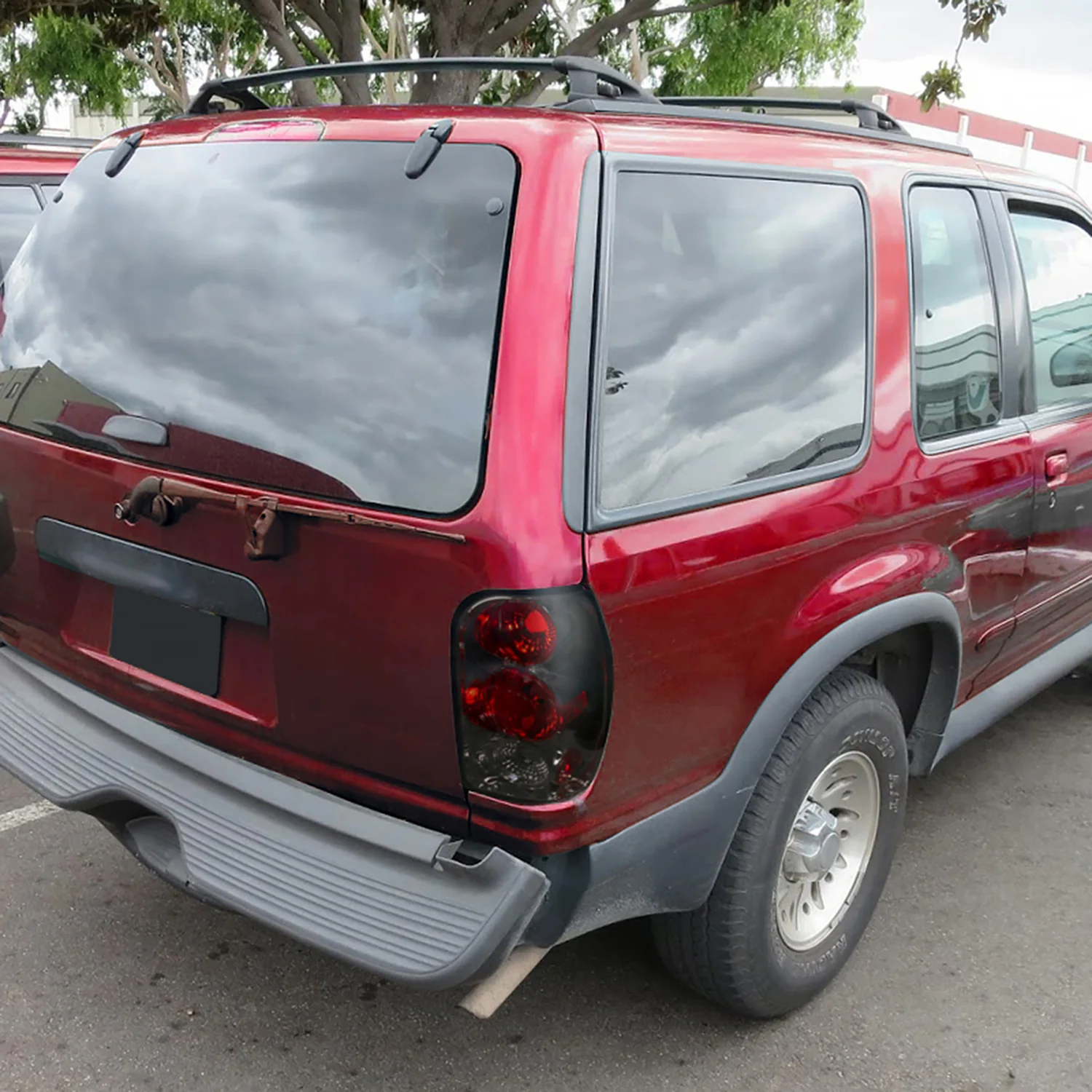 1998-2001 Ford Explorer Mercury Mountaineer Tail Lights Chrome/Smoke Lens - Image 10