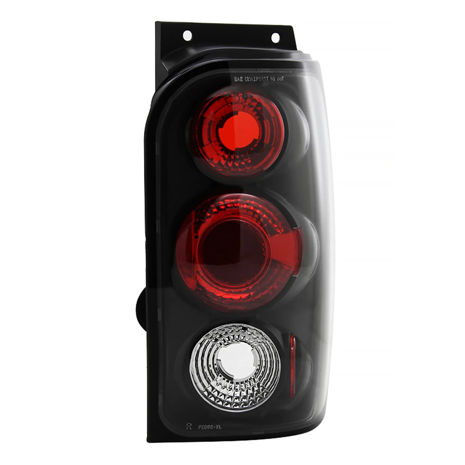 1998-2001 Ford Explorer Mercury Mountaineer Tail Lights Matte Black/Clear Lens - Image 5