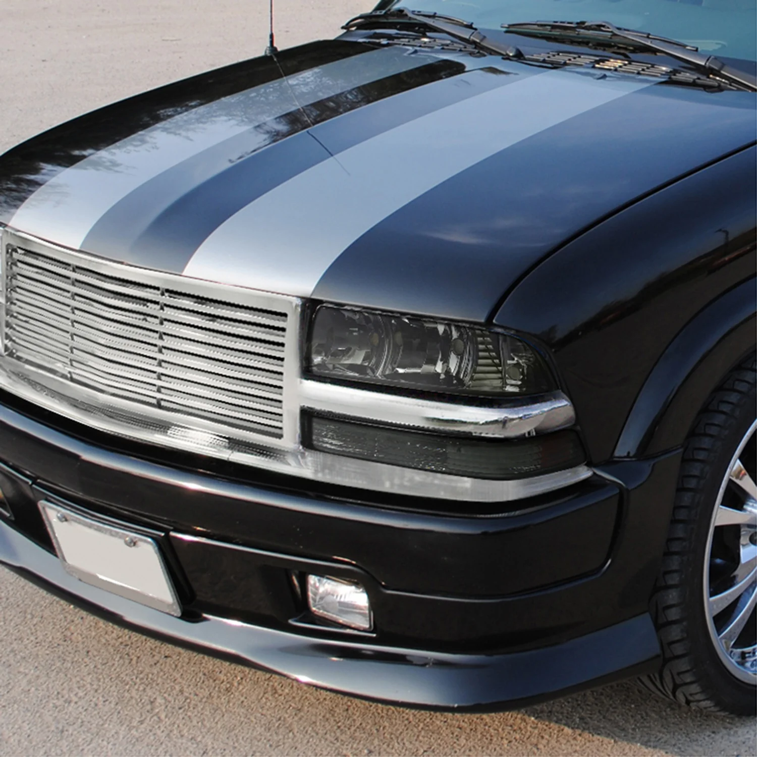 1998-2004 Chevy S10/ GMC Sonoma Bumper Lights Chrome Housing/Smoke Lens - Image 9
