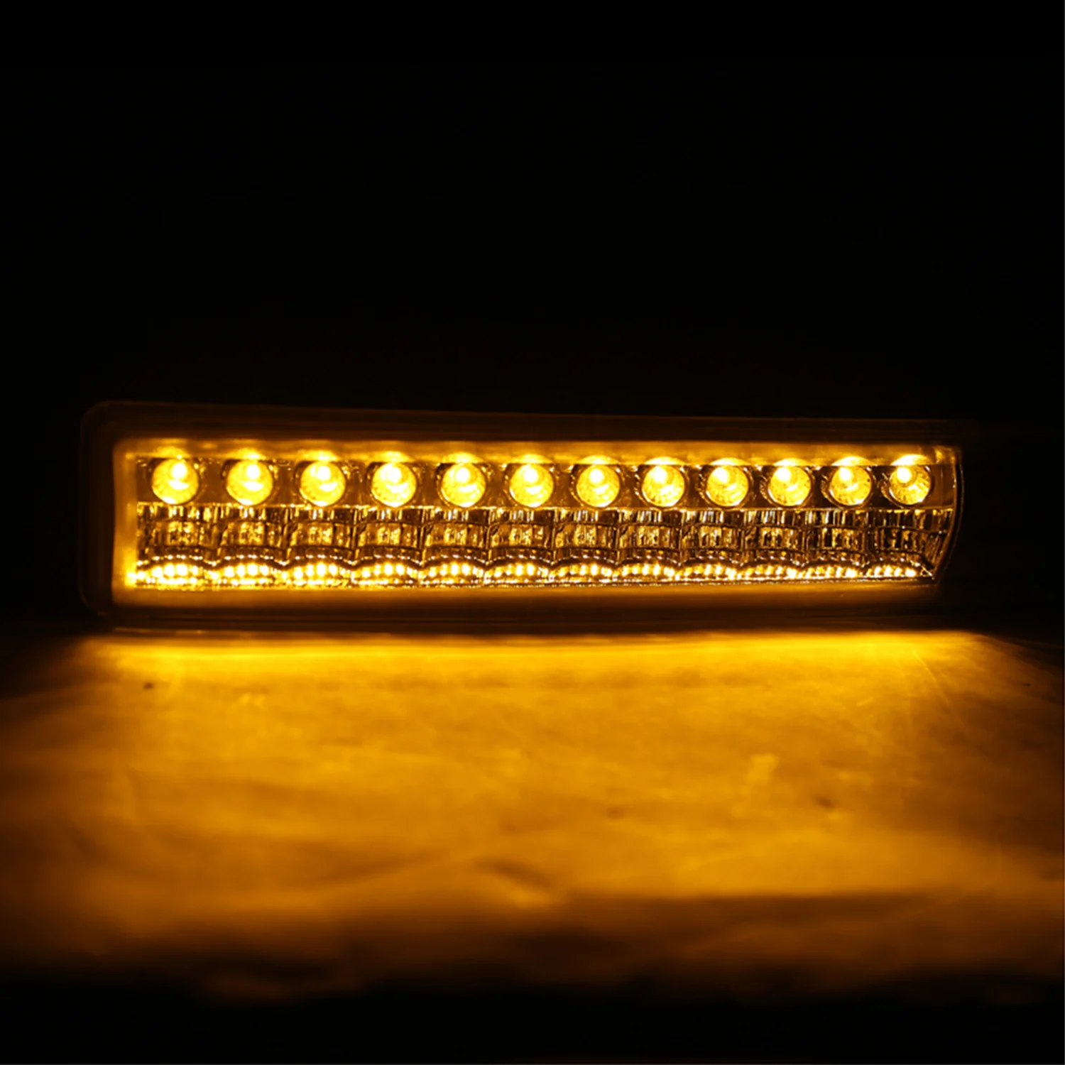 1998-2004 Chevy S10/ GMC Sonoma LED Bumper Lights Chrome Housing/Clear Lens - Image 2