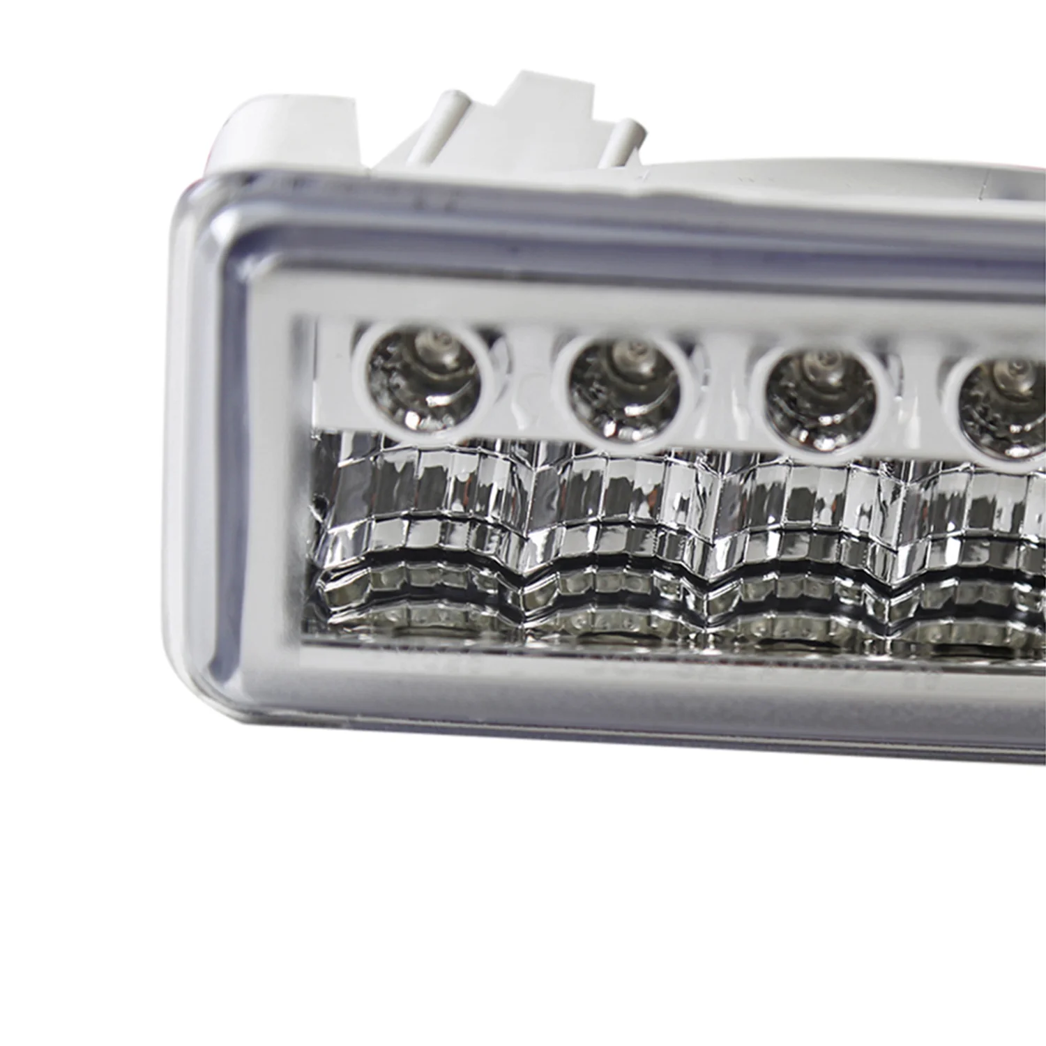 1998-2004 Chevy S10/ GMC Sonoma LED Bumper Lights Chrome Housing/Clear Lens - Image 3