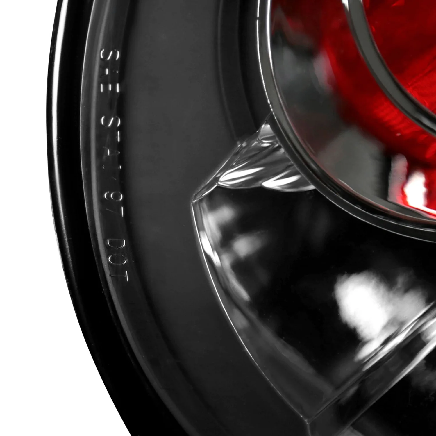 1998-2005 VW Beetle Tail Lights Matte Black Housing/Clear Lens - Image 5