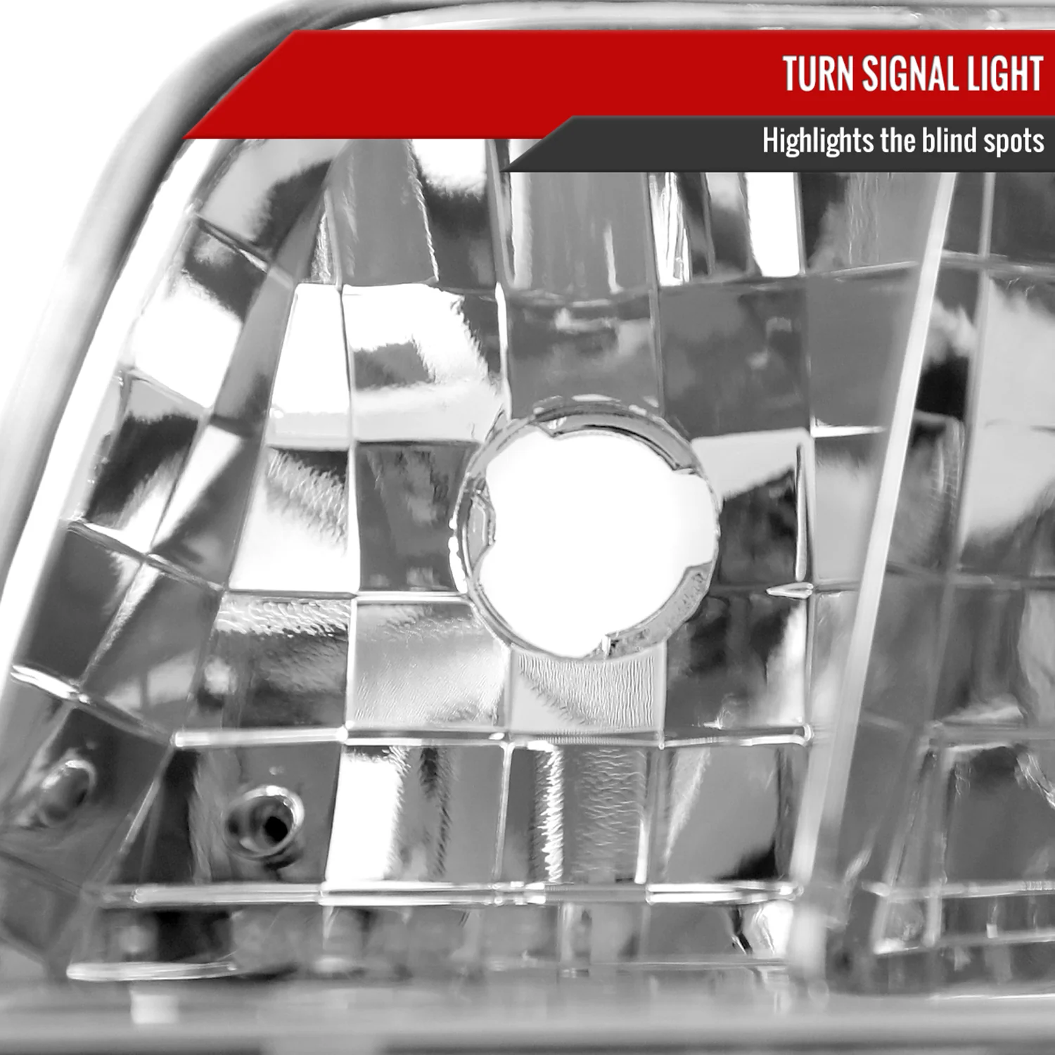 1998-2011 Ford Crown Victoria Factory Style Headlights Chrome/Clear Lens - Image 4