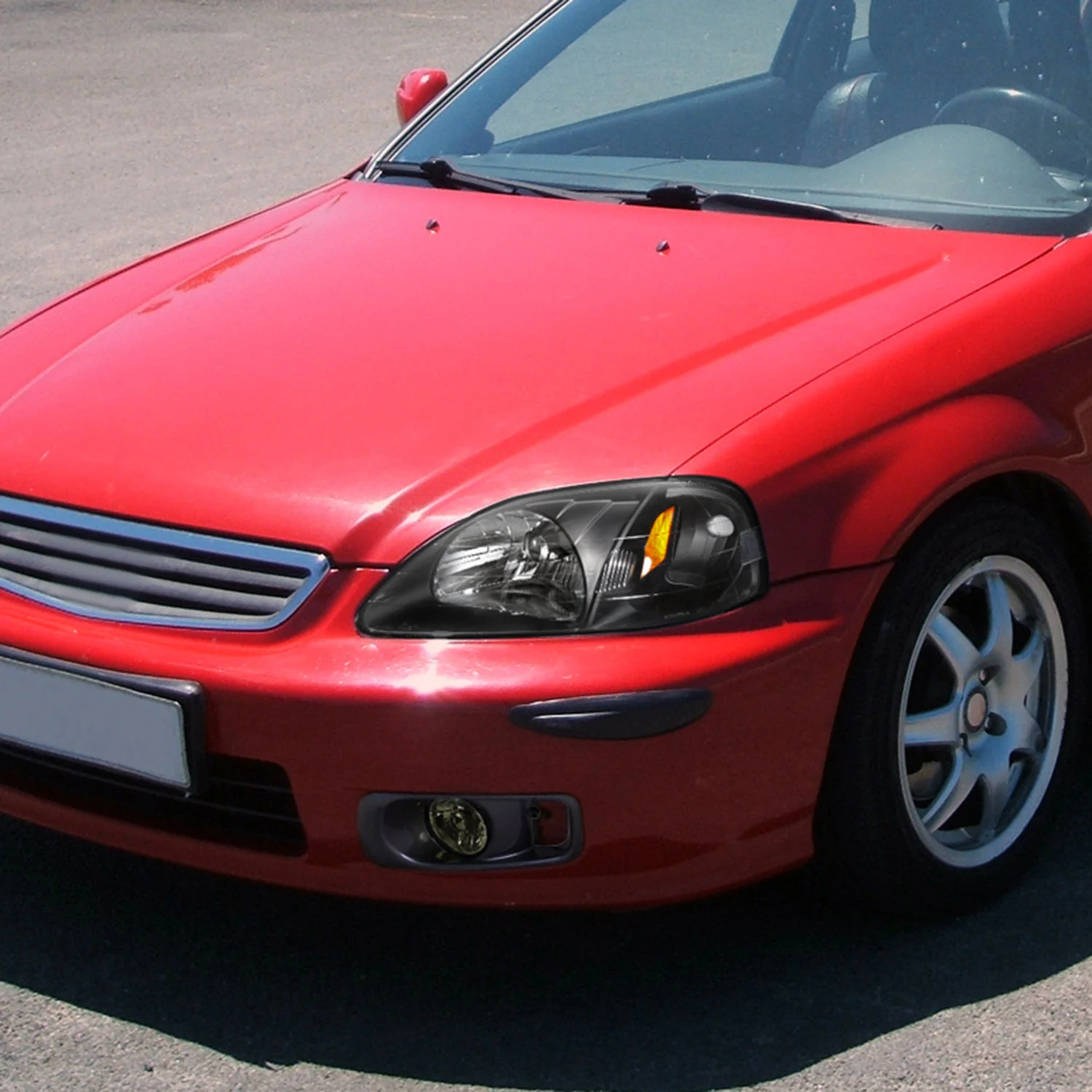 1999-2000 Honda Civic H3 Fog Lights Kit Chrome Housing/Smoke Lens - Image 10