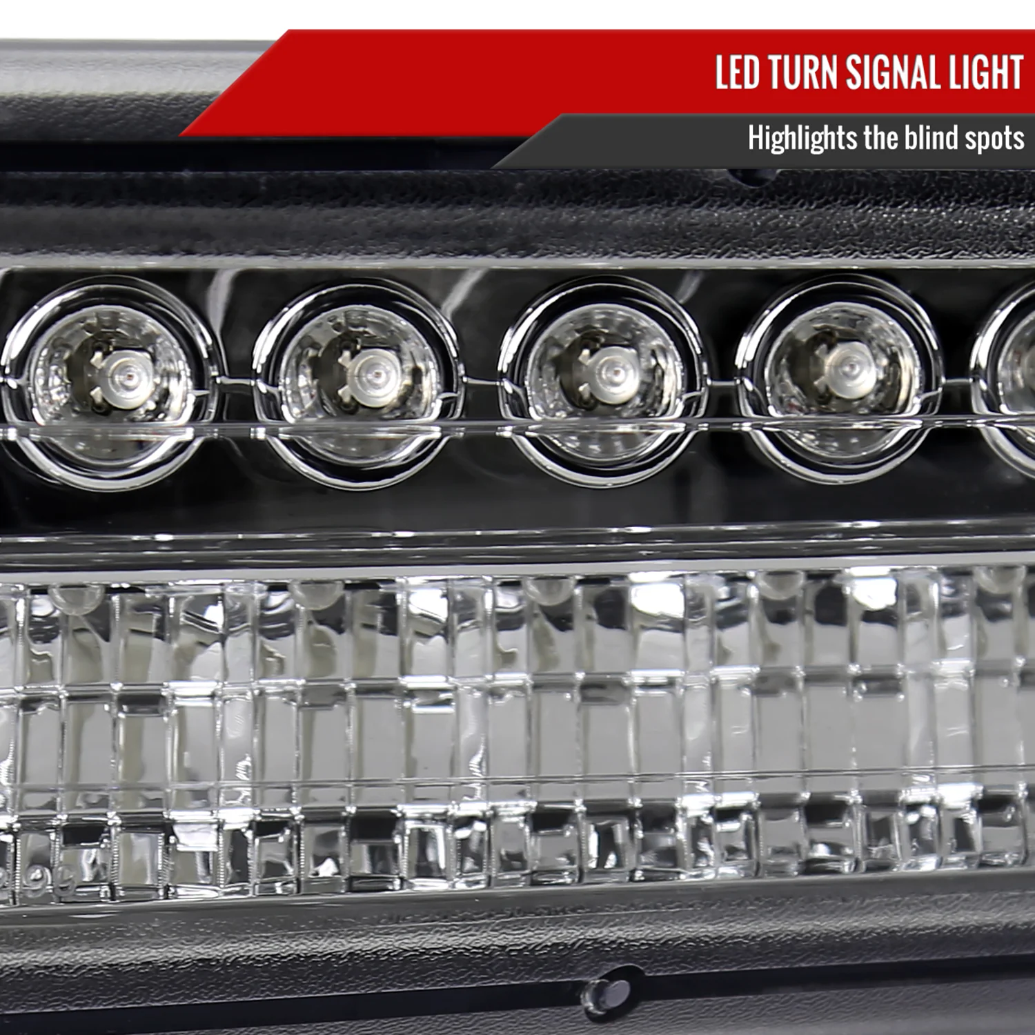 1999-2002 Chevy Silverado/ 00-2006 Tahoe Suburban LED Bumper Lights Chrome - Image 4