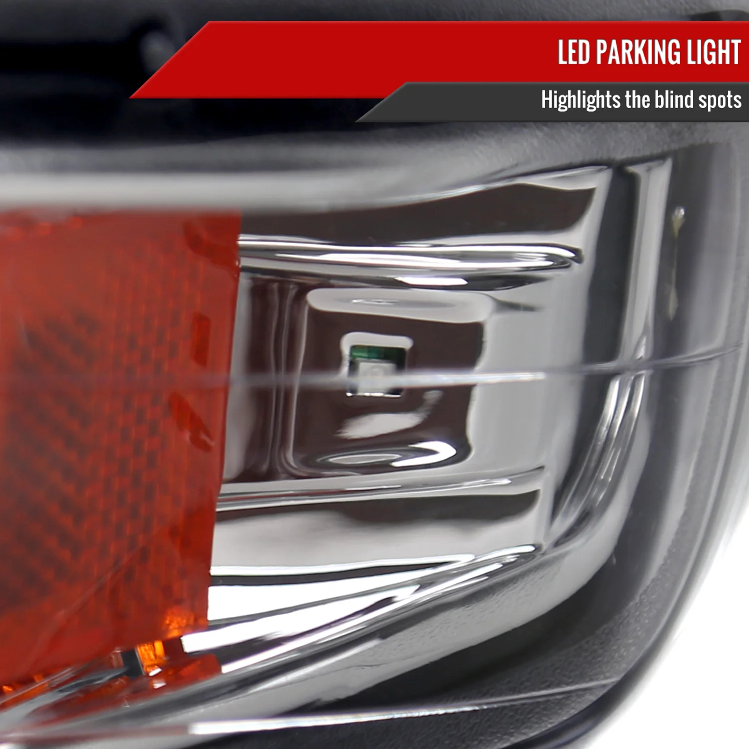 1999-2002 Chevy Silverado/ 00-2006 Tahoe Suburban LED Bumper Lights Chrome - Image 5