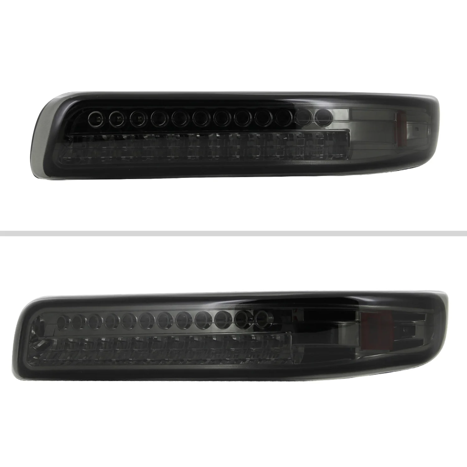 1999-2002 Chevy Silverado/ 00-2006 Tahoe Suburban LED Bumper Lights Chrome Smoke - Image 2