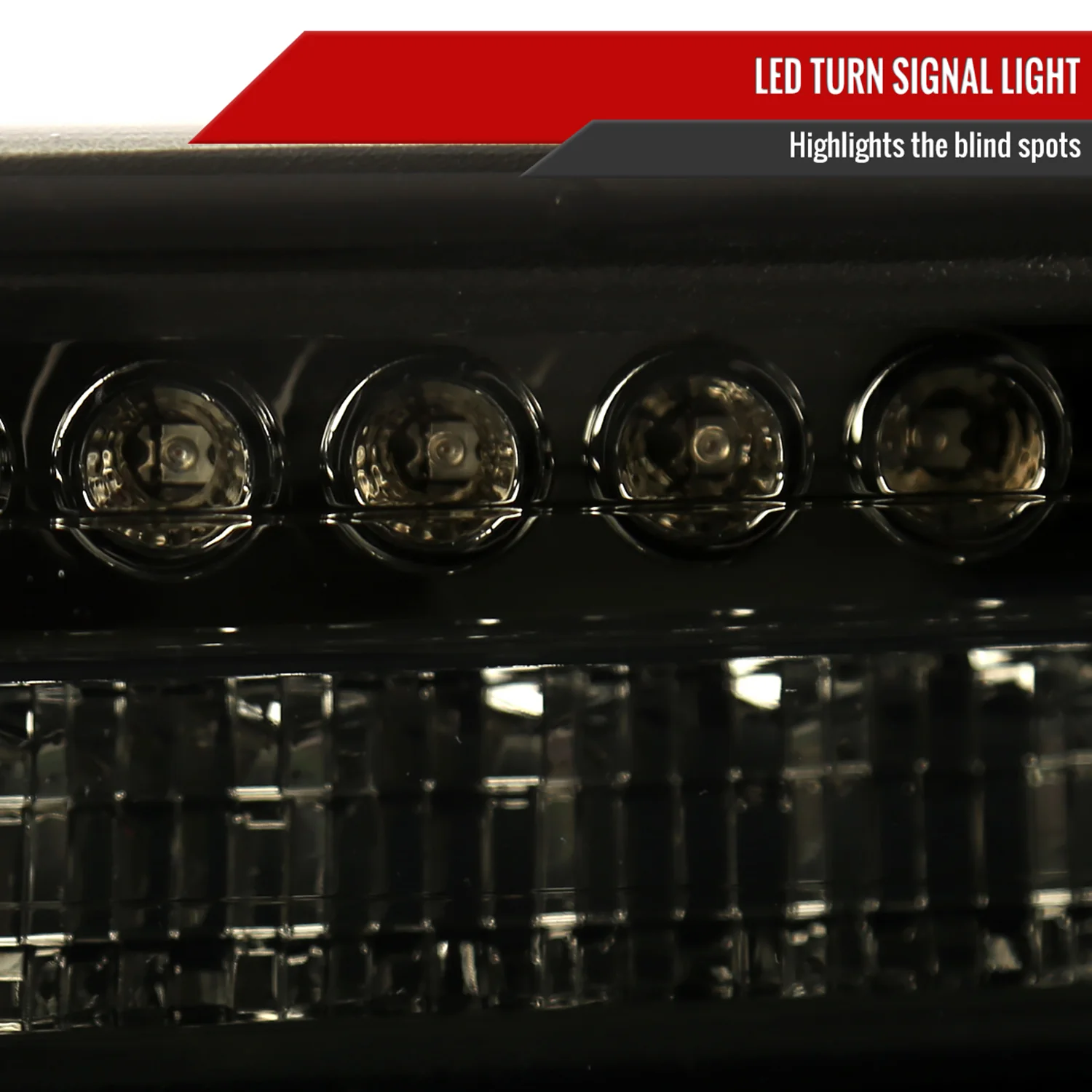 1999-2002 Chevy Silverado/ 00-2006 Tahoe Suburban LED Bumper Lights Chrome Smoke - Image 4