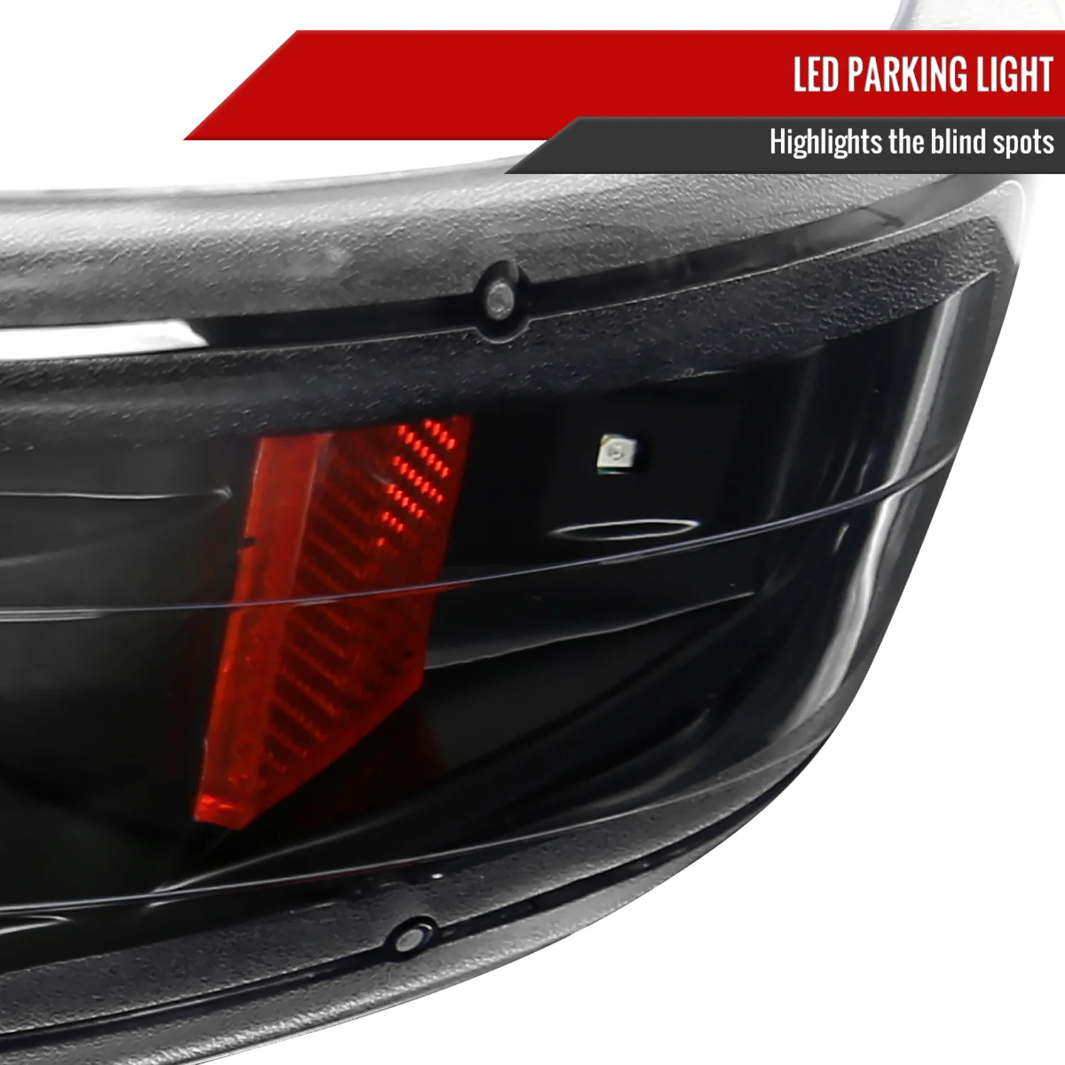 1999-2002 Chevy Silverado/ 00-2006 Tahoe Suburban LED Bumper Lights Matt Black - Image 5