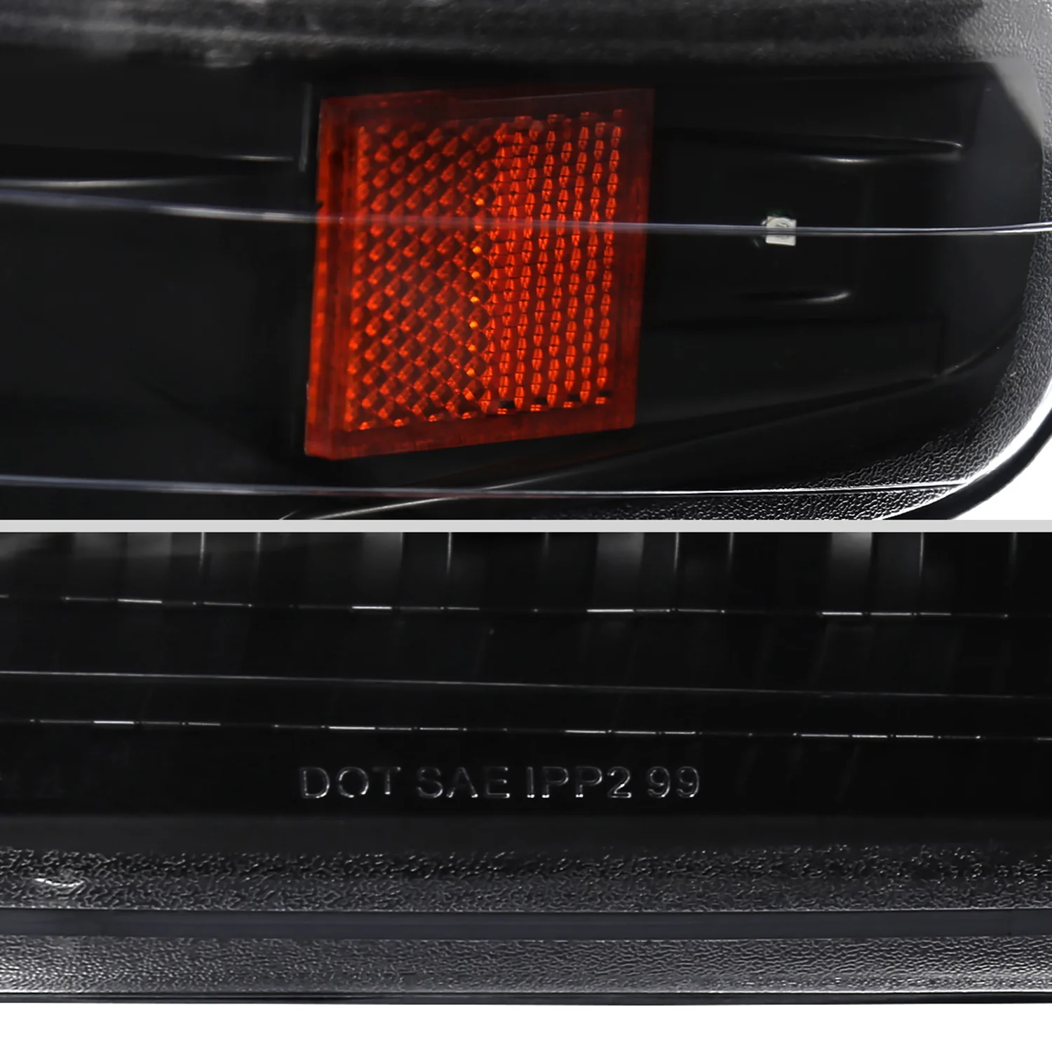 1999-2002 Chevy Silverado/ 00-2006 Tahoe Suburban LED Bumper Lights Matt Black - Image 6