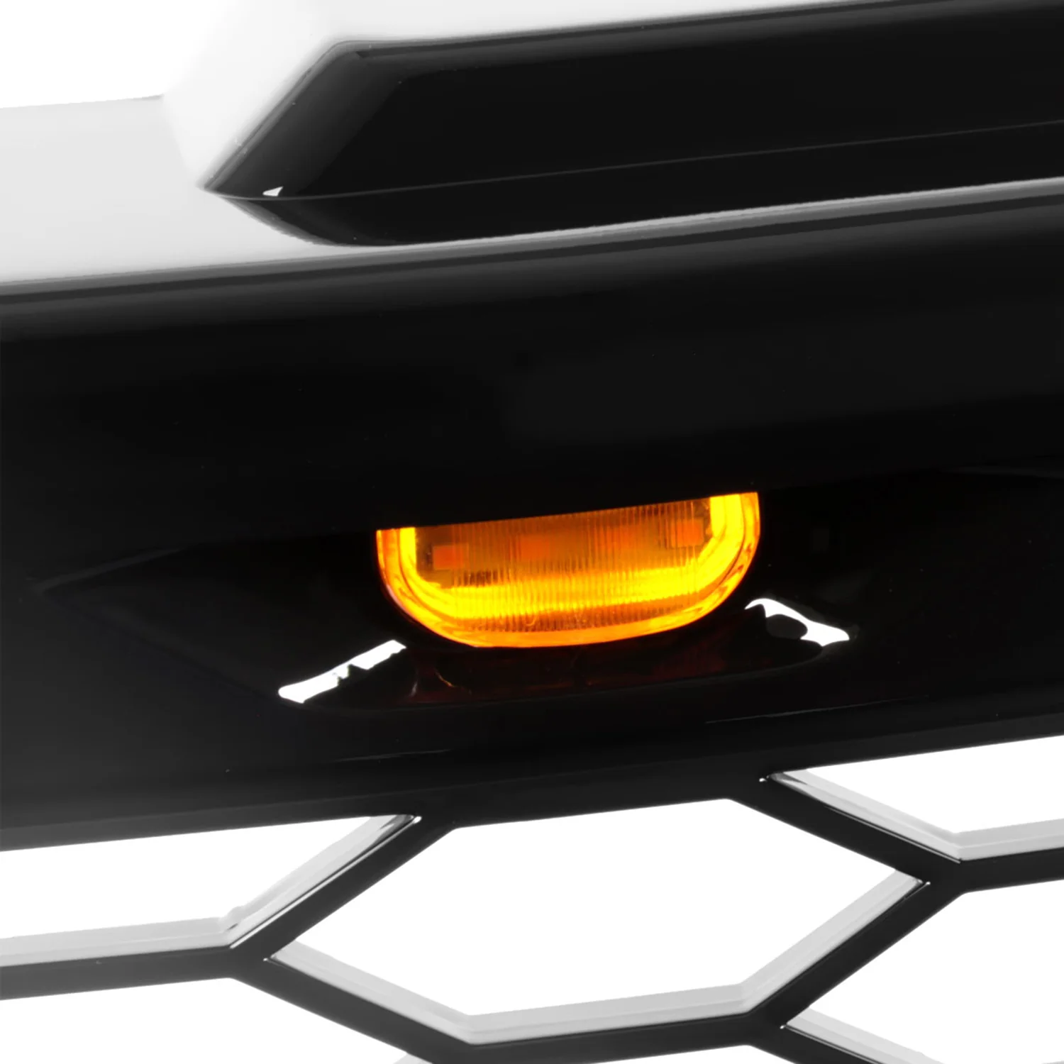 1999-2002 Chevy Silverado 1500 / Tahoe Suburban Mesh Grille LED Lamps Glossy - Image 4