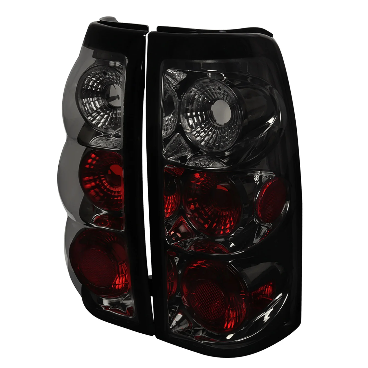 1999-2002 Chevy Silverado/ 1999-2006 GMC Sierra Tail Lights Chrome/Smoke Lens