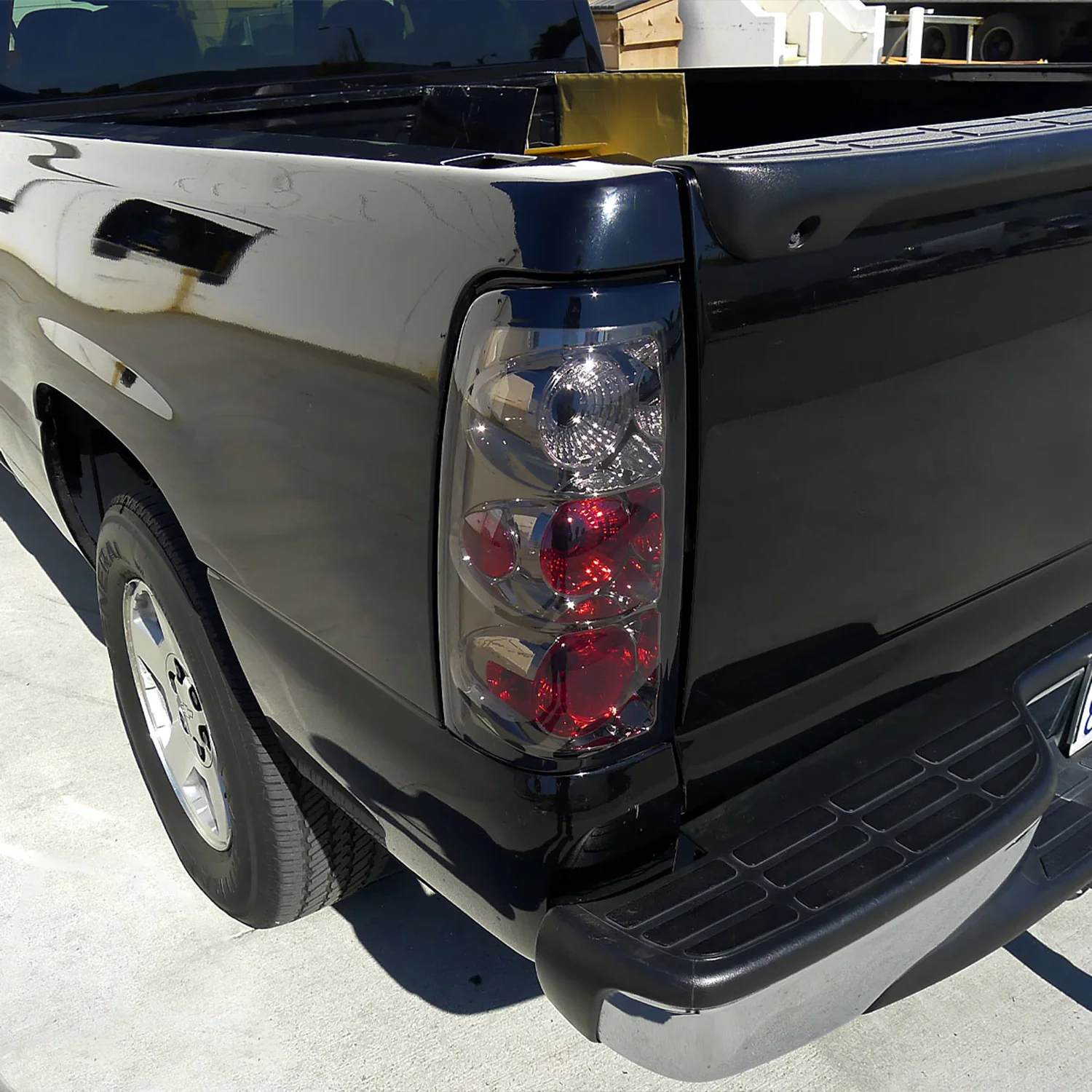 1999-2002 Chevy Silverado/ 1999-2006 GMC Sierra Tail Lights Chrome/Smoke Lens - Image 10