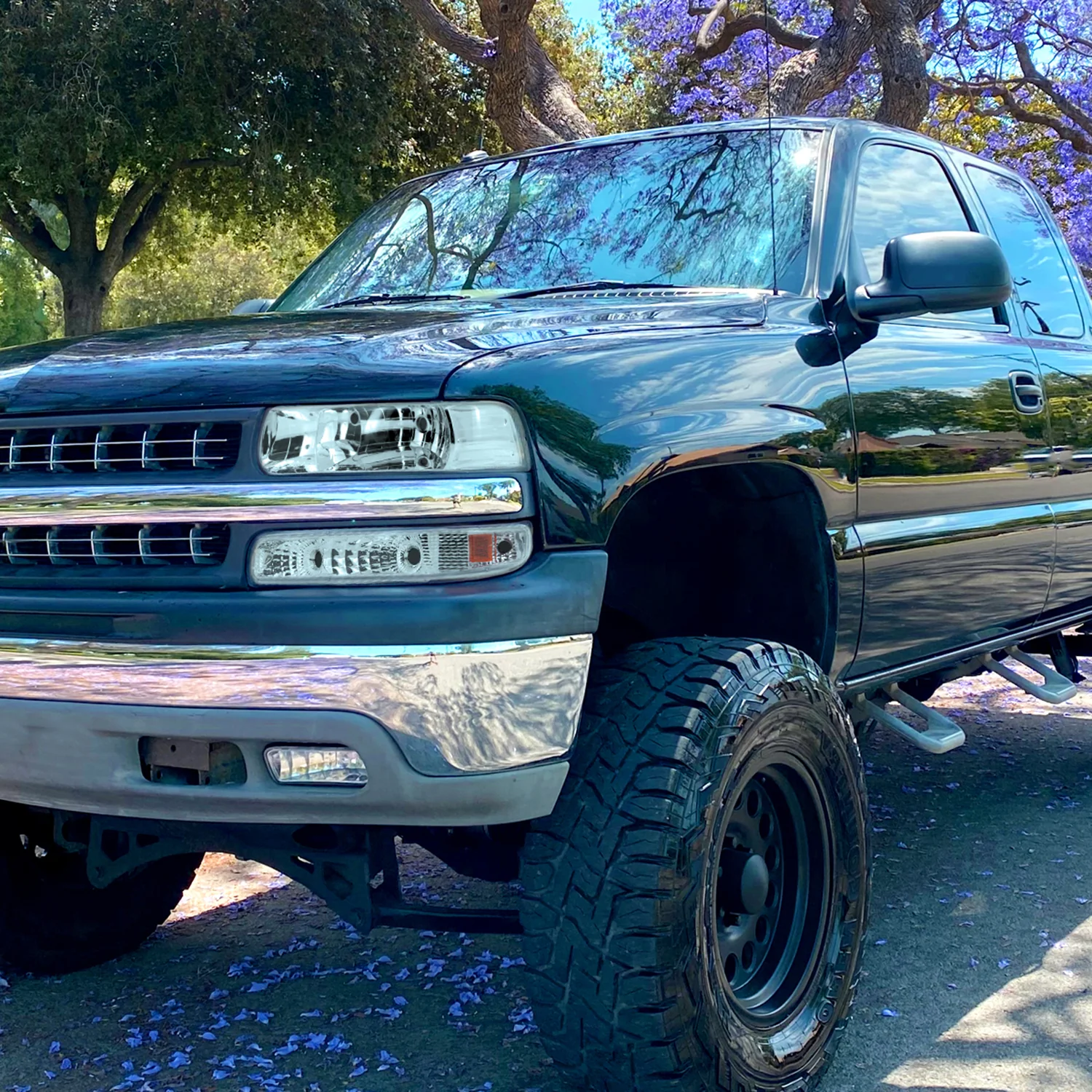 1999-2002 Chevy Silverado/ 2000-2006 Tahoe Suburban Bumper Lights Chrome/Clear - Image 10