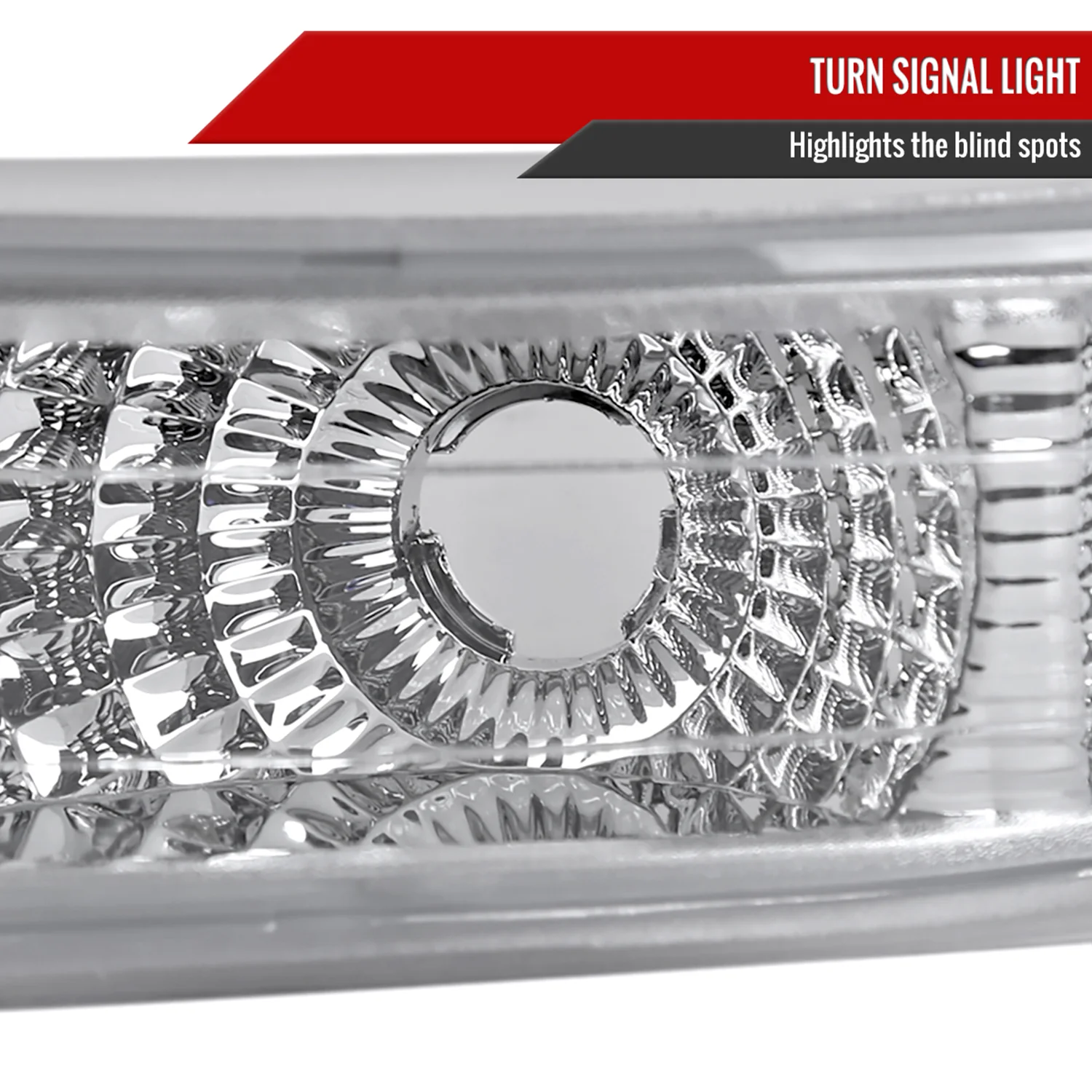 1999-2002 Chevy Silverado/ 2000-2006 Tahoe Suburban Bumper Lights Chrome/Clear - Image 3