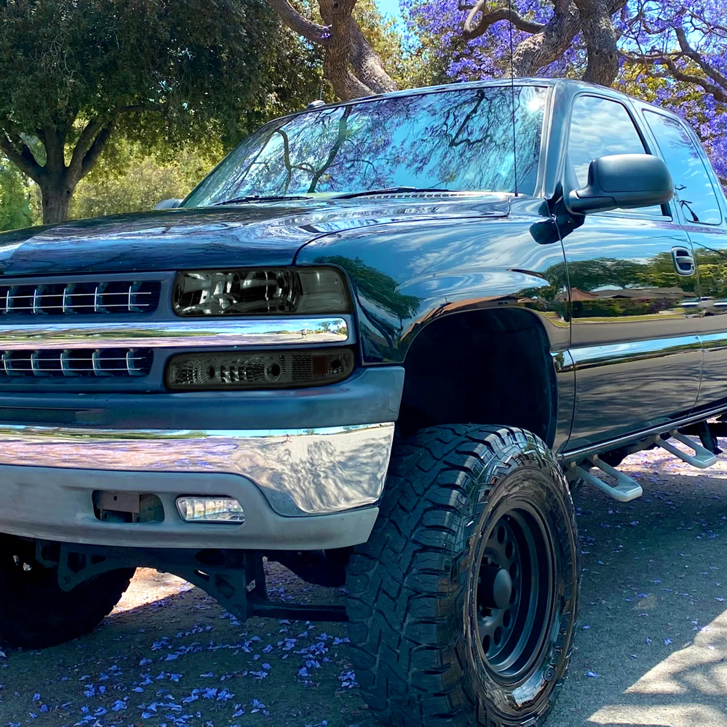 1999-2002 Chevy Silverado/ 2000-2006 Tahoe Suburgan Bumper Lights Chrome/Smoke - Image 10