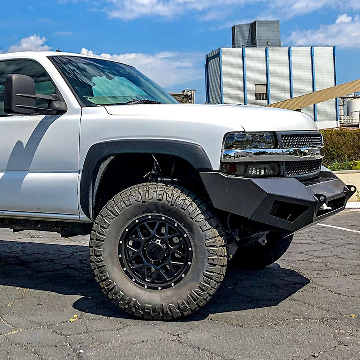 1999-2002 Chevy Silverado/ 2000-2006 Tahoe Suburgan Bumper Lights Chrome/Smoke - Image 9