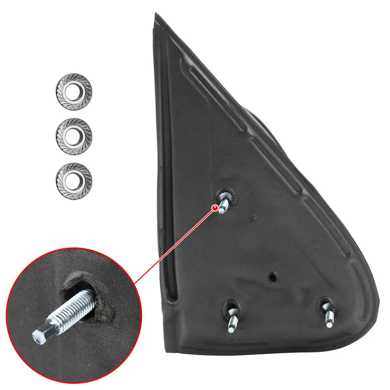 1999-2002 Chevy Silverado/Suburban/Yukon Manually Matt Black Side Mirrors - Image 7