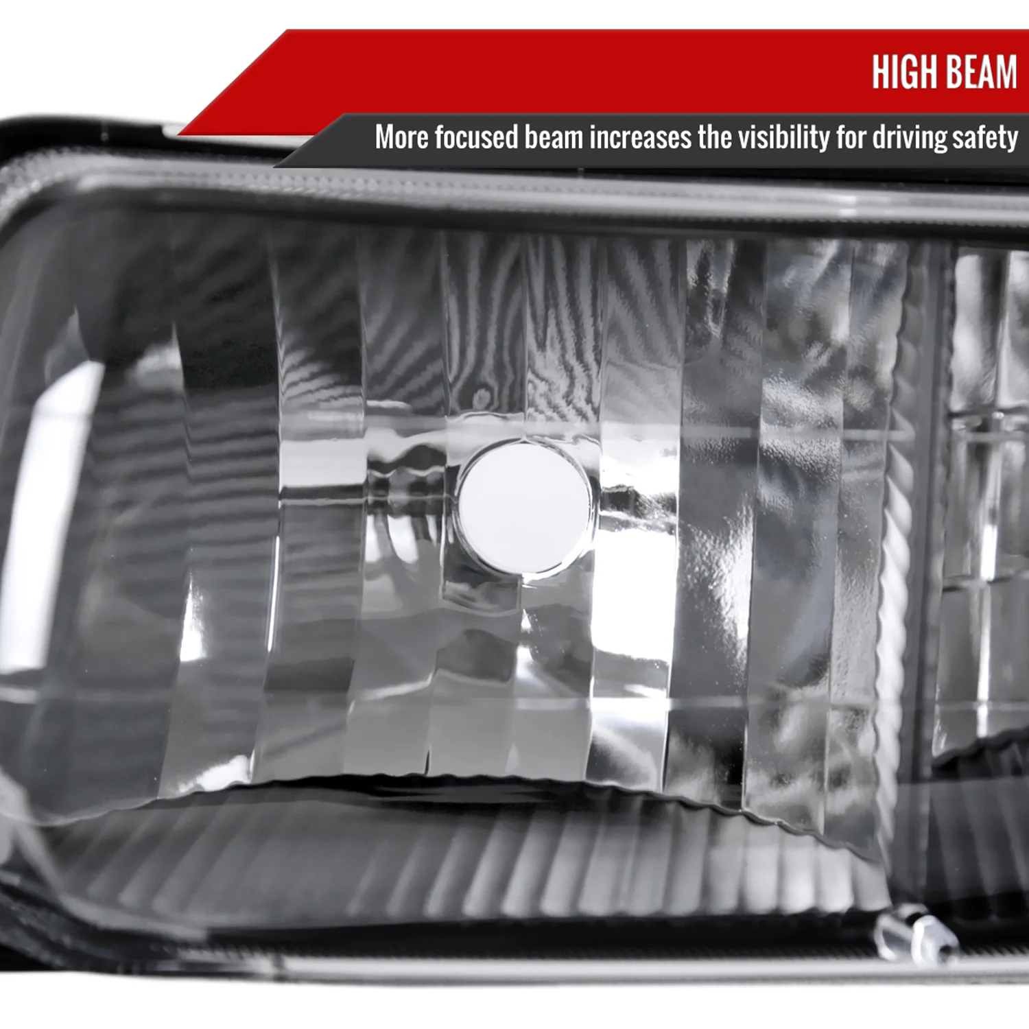 1999-2002 Chevy Silverado/ Tahoe/Suburban Factory Headlights Bumper Black - Image 4