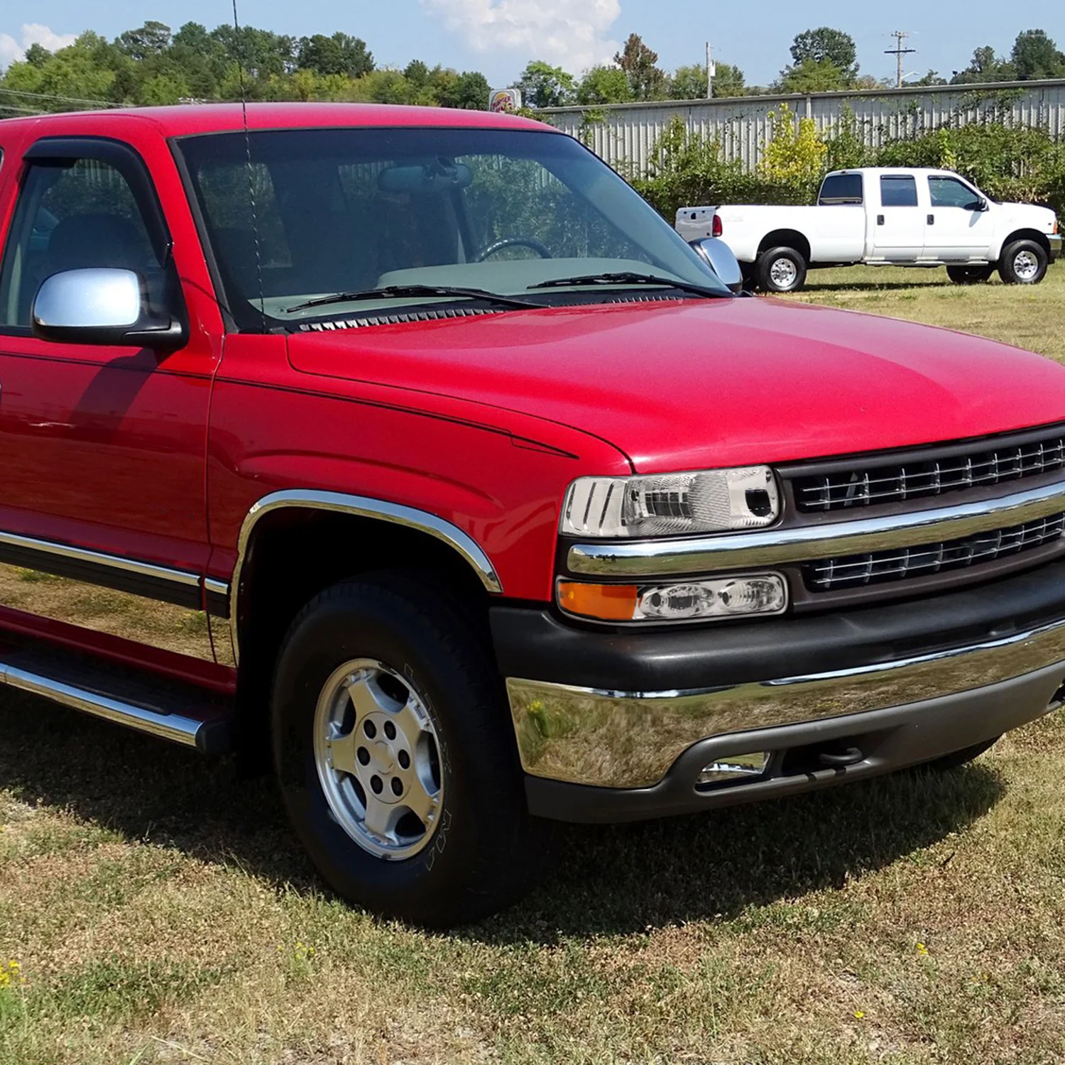 1999-2002 Chevy Silverado/Tahoe/Suburban Headlights Bumper Light Chrome - Image 10