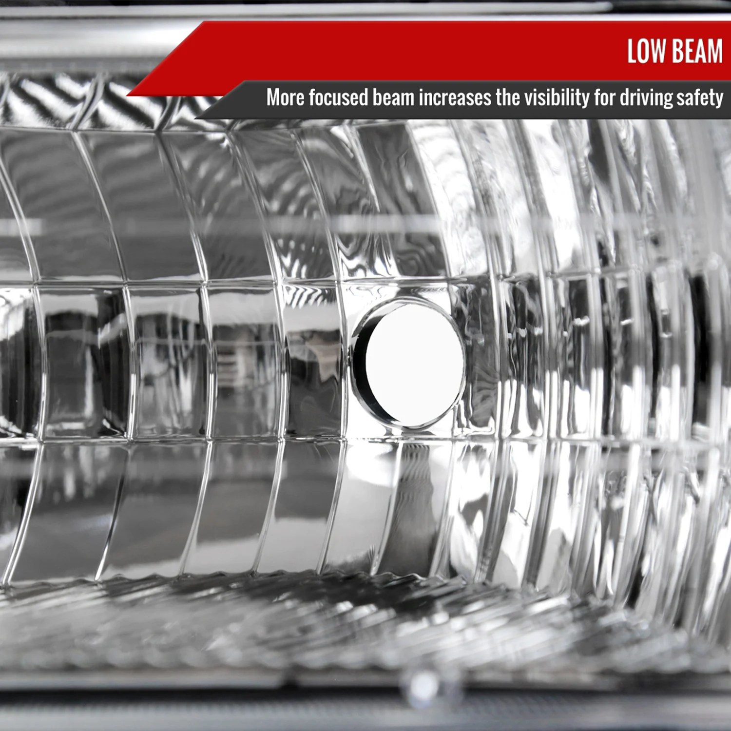 1999-2002 Chevy Silverado/Tahoe/Suburban Headlights Bumper Light Chrome - Image 3