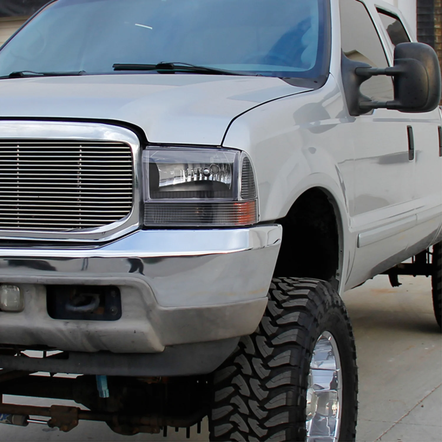 1999-2004 Ford F-250/350/450/550/Excursion Corner Lights Matt Black/Clear - Image 8