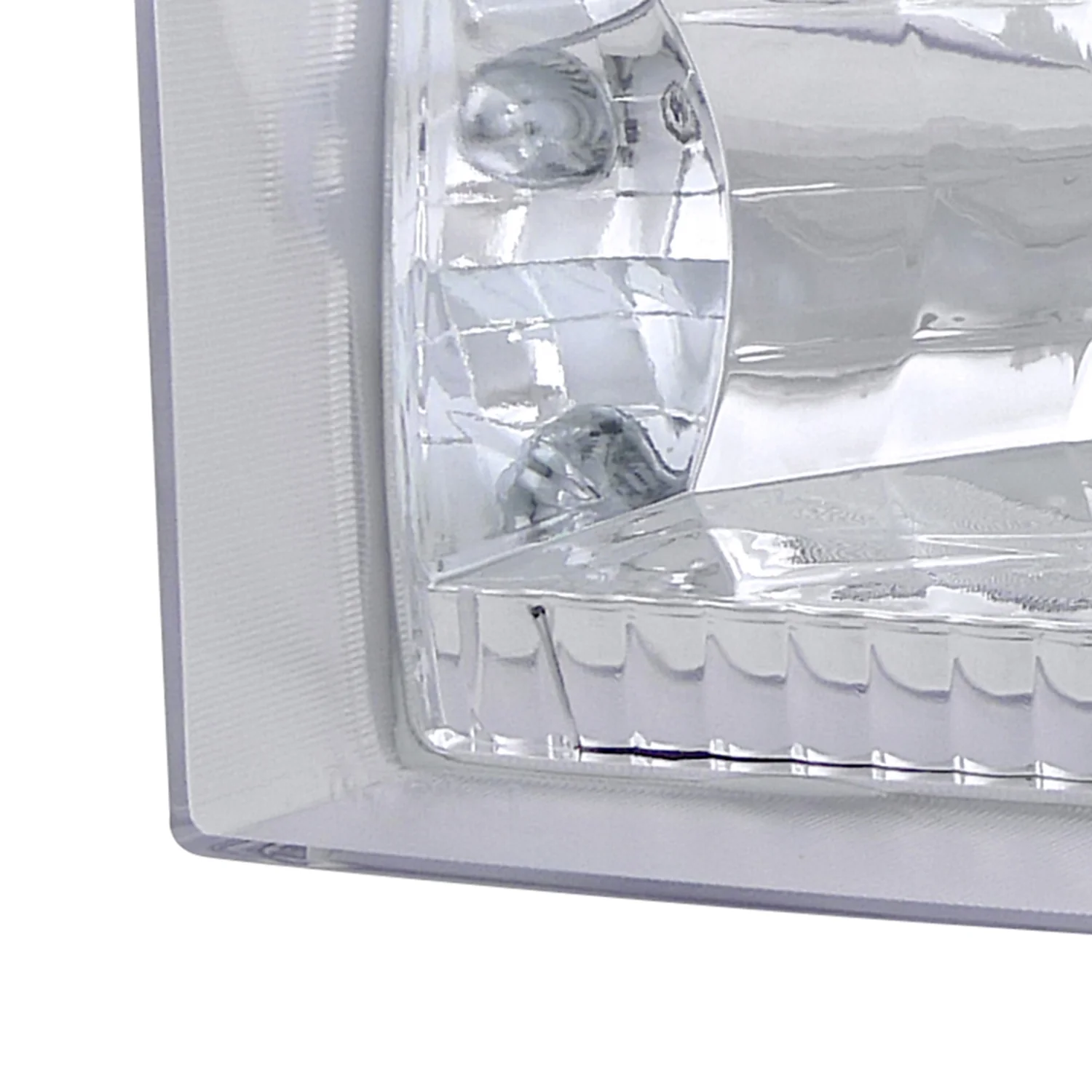 1999-2004 Ford F-250/350/450/550/Excursion Factory Headlights Chrome/Clear - Image 4