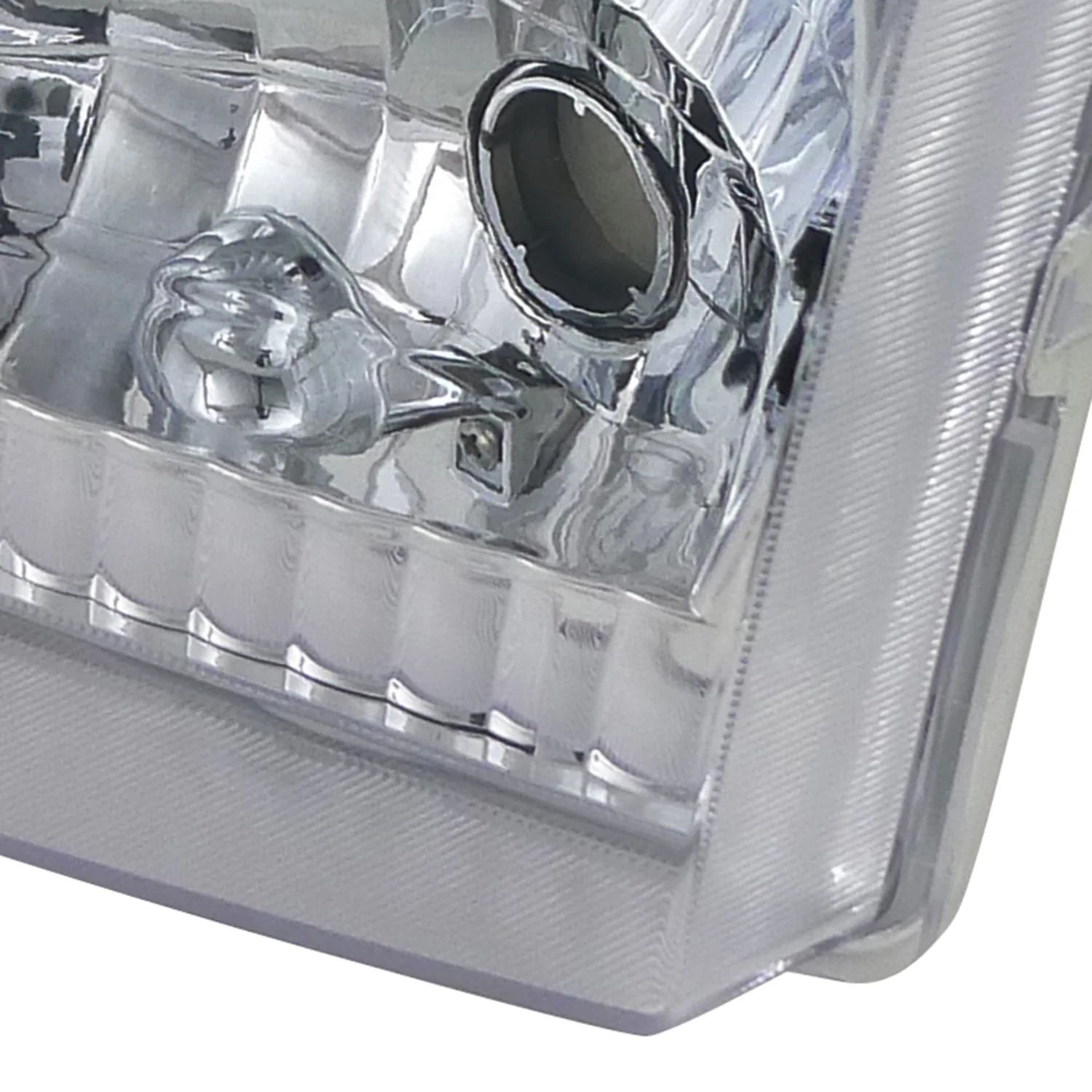 1999-2004 Ford F-250/350/450/550/Excursion Factory Headlights Chrome/Clear - Image 6