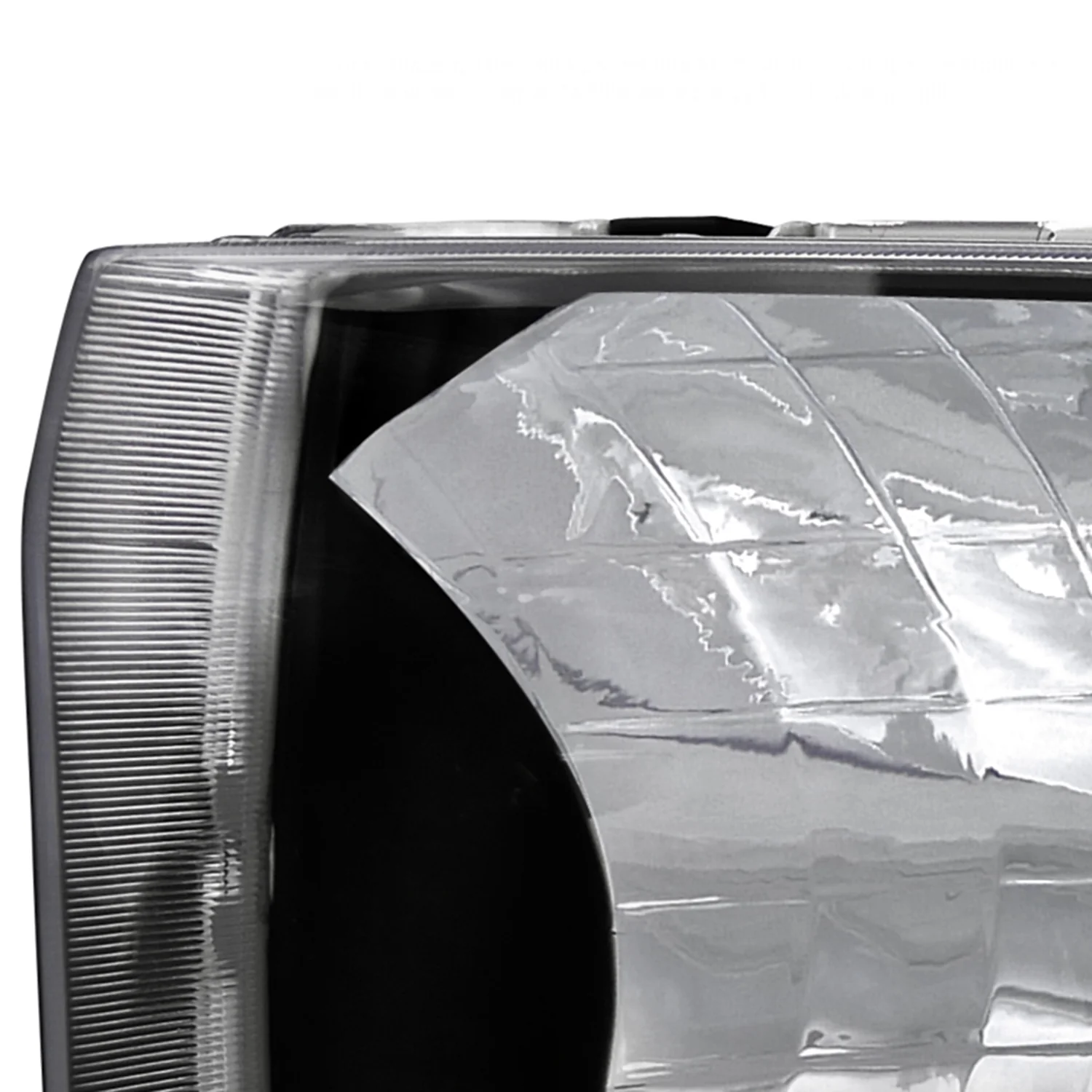 1999-2004 Ford F-250/350/450/550/Excursion Factory Headlights Matt Black - Image 3