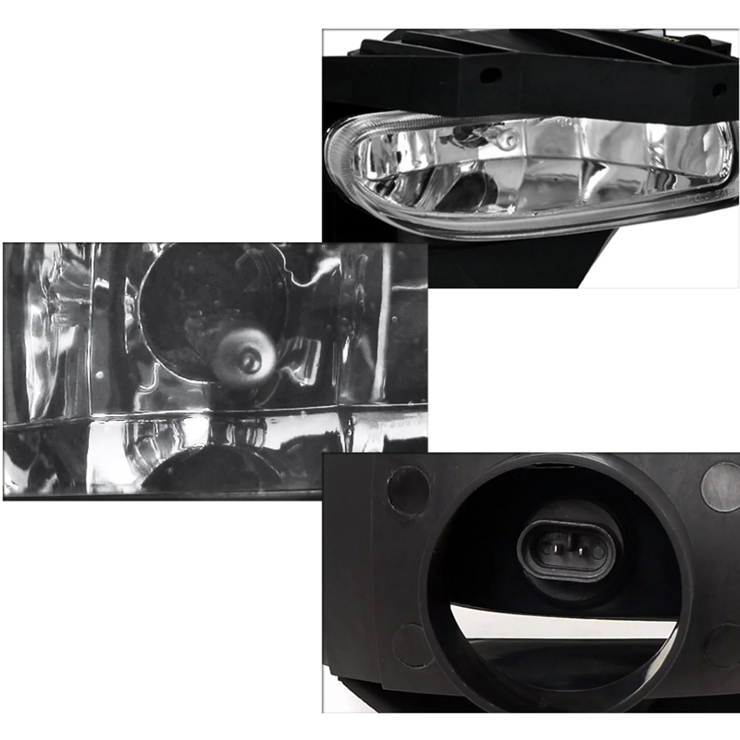 1999-2004 Ford Mustang 899 Fog Lights Kit Chrome Housing/Clear Lens - Image 2