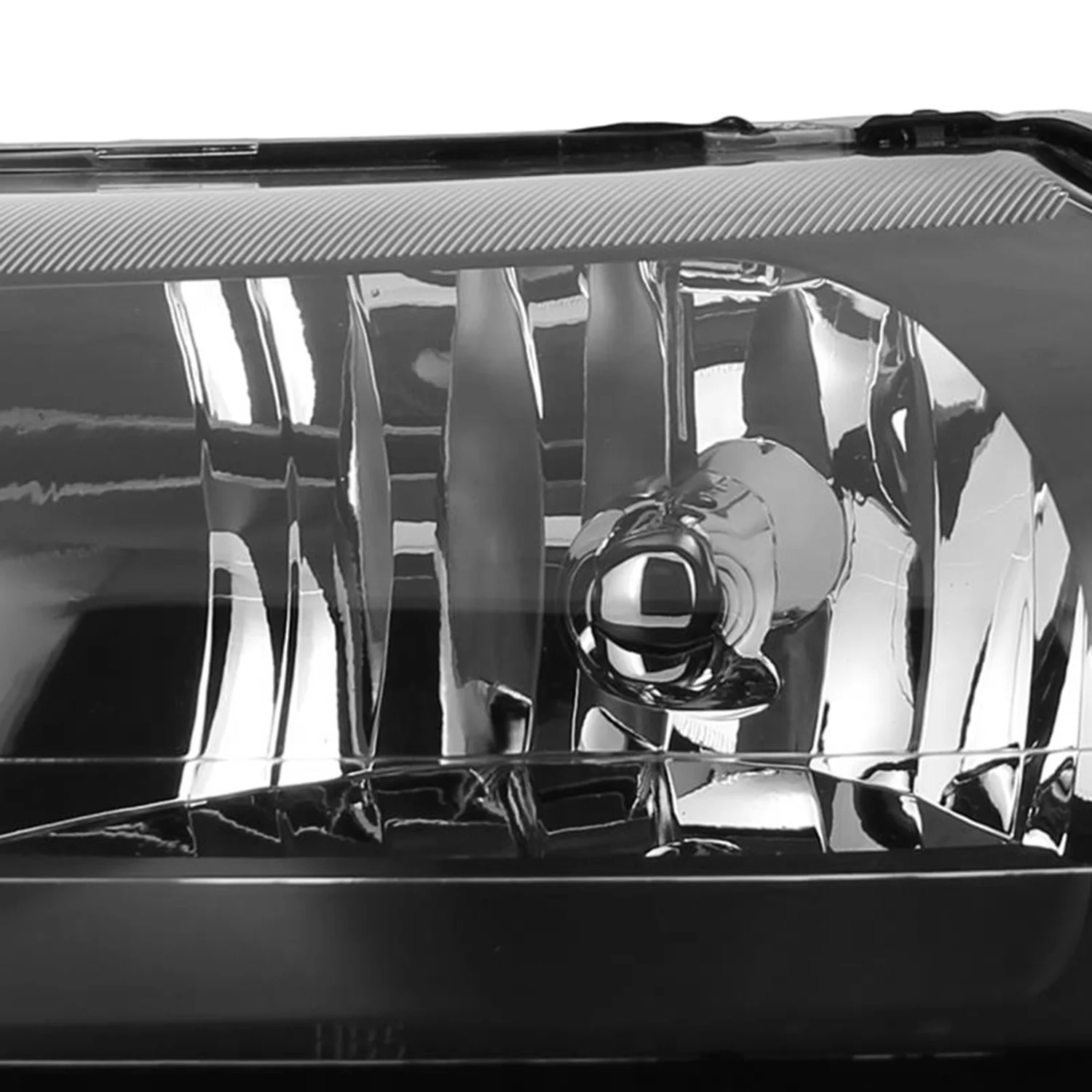 1999-2004 Ford Mustang Factory Headlights w/Amber ReflectorsMatte Black/Clear - Image 2