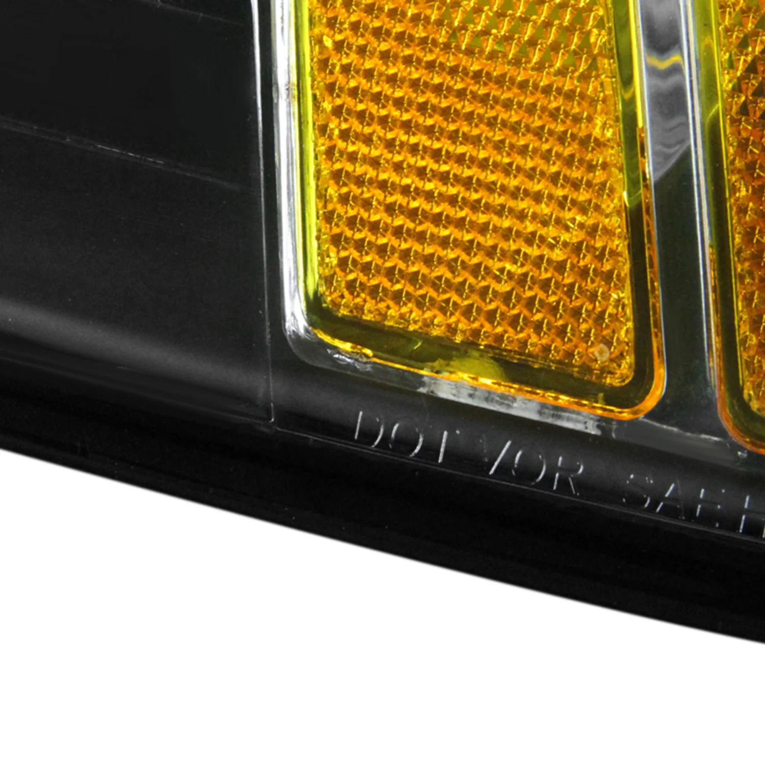 1999-2004 Ford Mustang Factory Headlights w/Amber ReflectorsMatte Black/Clear - Image 8