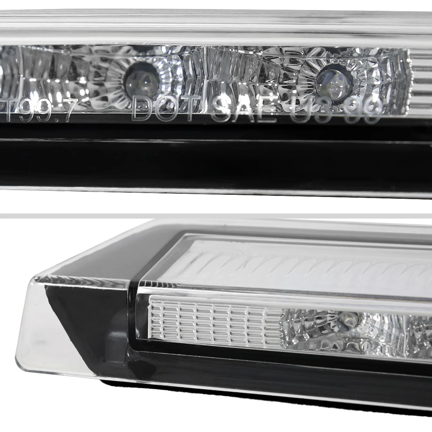 1999-2004 Ford Mustang LED 3rd Brake Light Chrome Housing/Clear Lens - Image 6