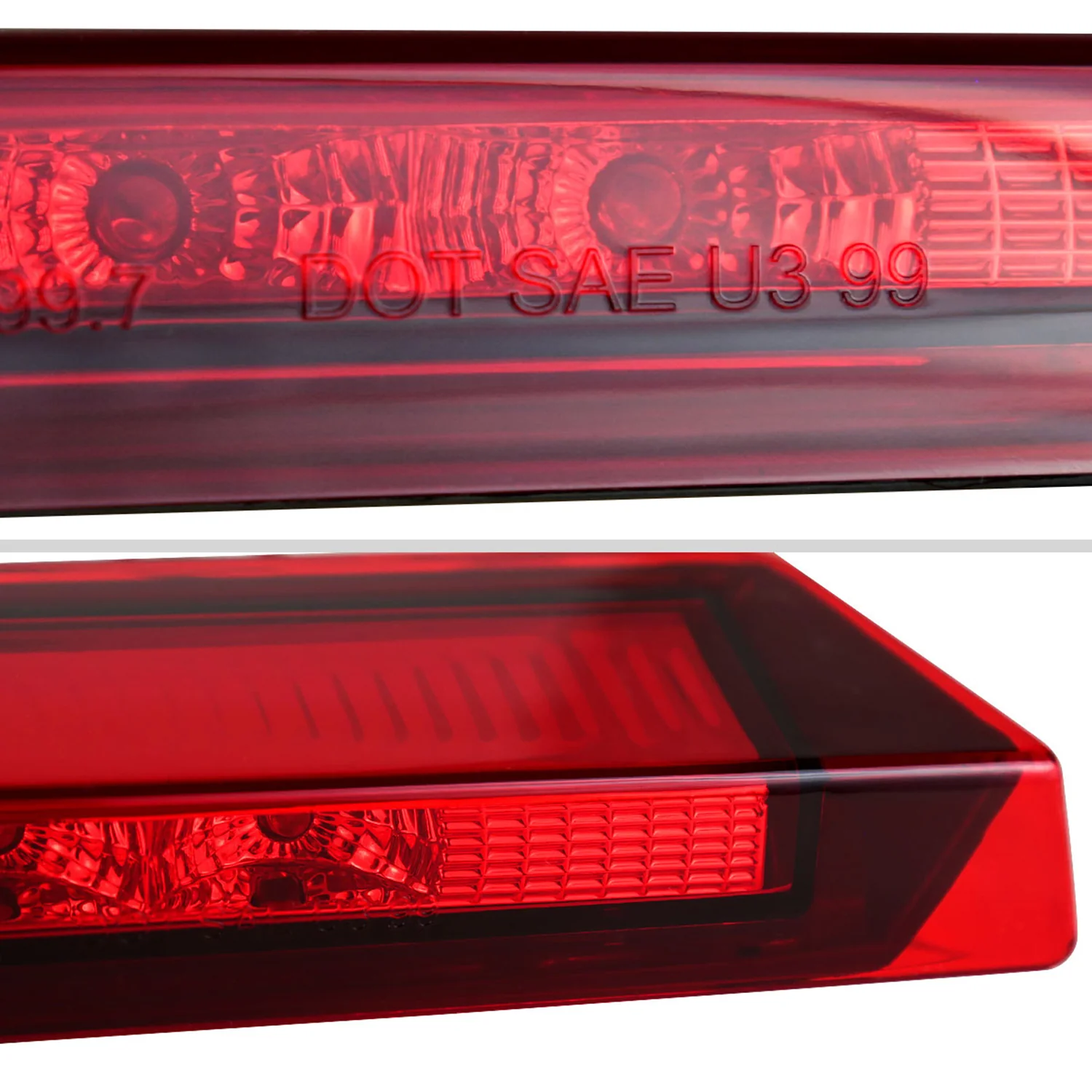 1999-2004 Ford Mustang LED 3rd Brake Light Chrome Housing/Red Lens - Image 6