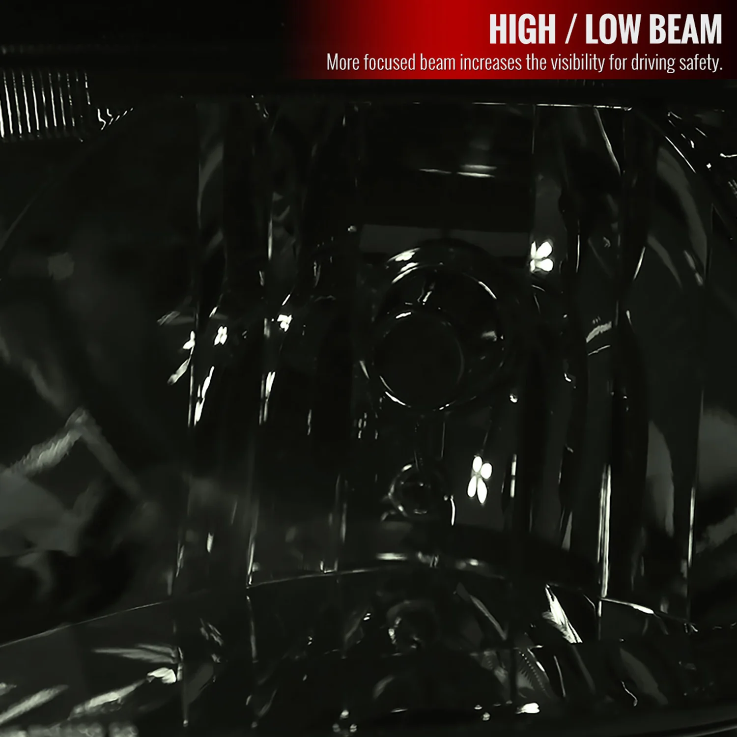 1999-2005 VW Jetta/Bora Mk4 V3 Factory Style Headlights Chrome/Smoke Lens - Image 3