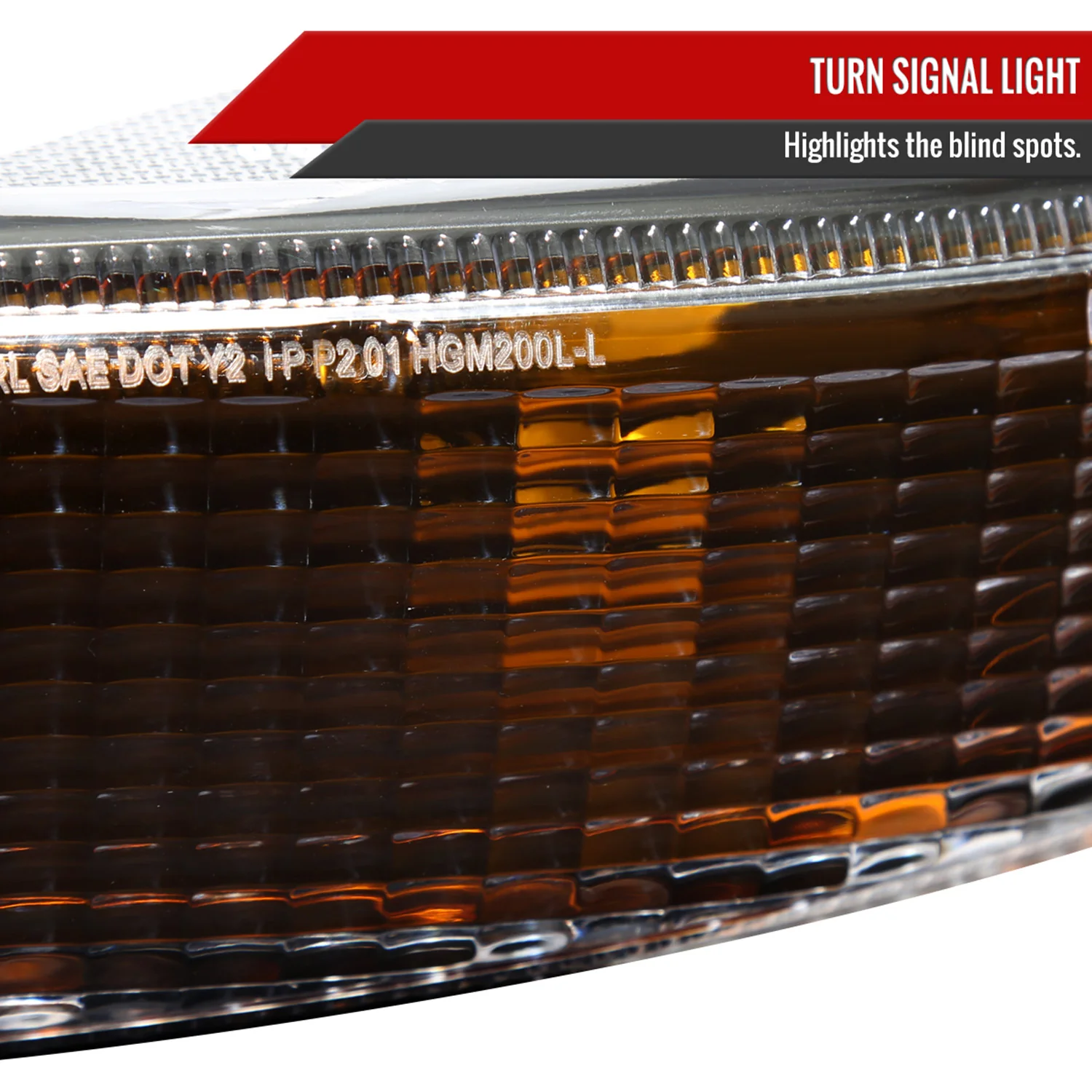 1999-2006 GMC Sierra /00-2006 Yukon XL Denali Signal Bumper Lights Matt Black - Image 4