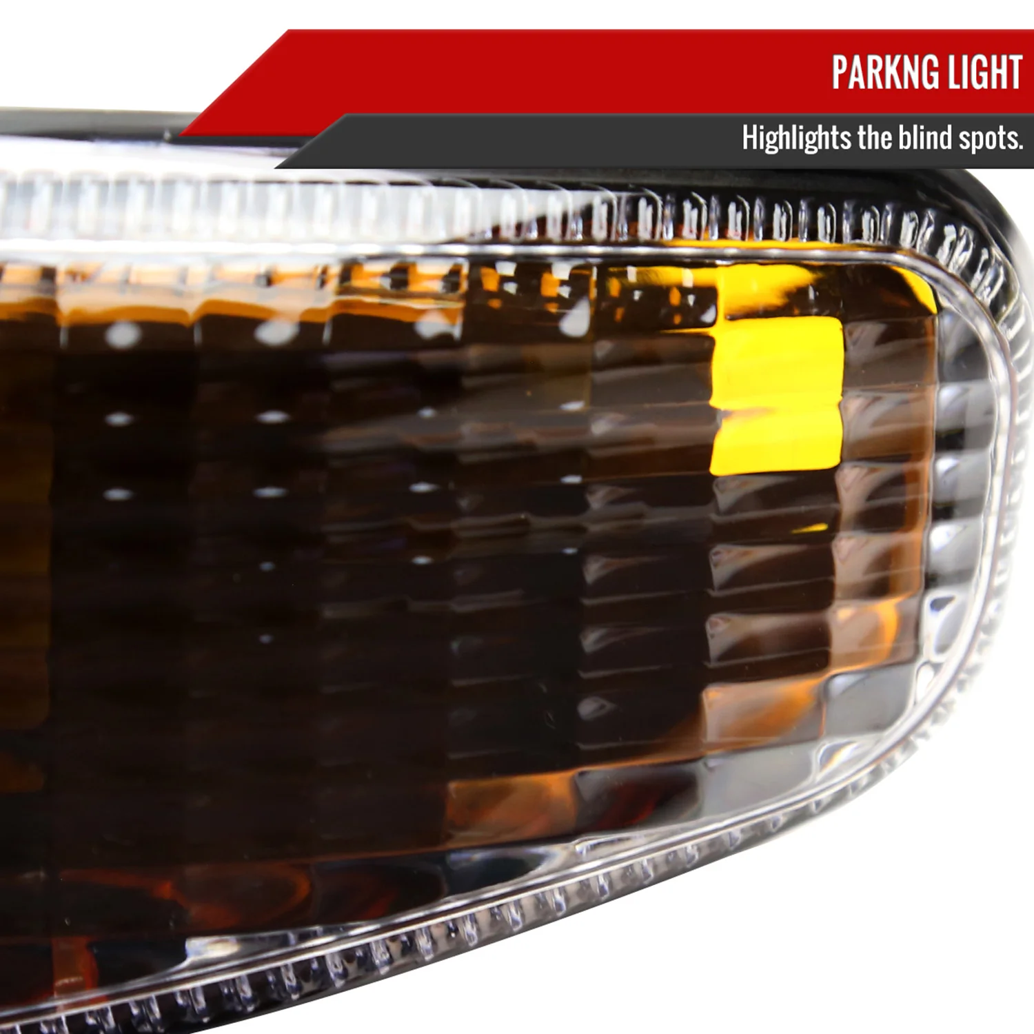 1999-2006 GMC Sierra /00-2006 Yukon XL Denali Signal Bumper Lights Matt Black - Image 5