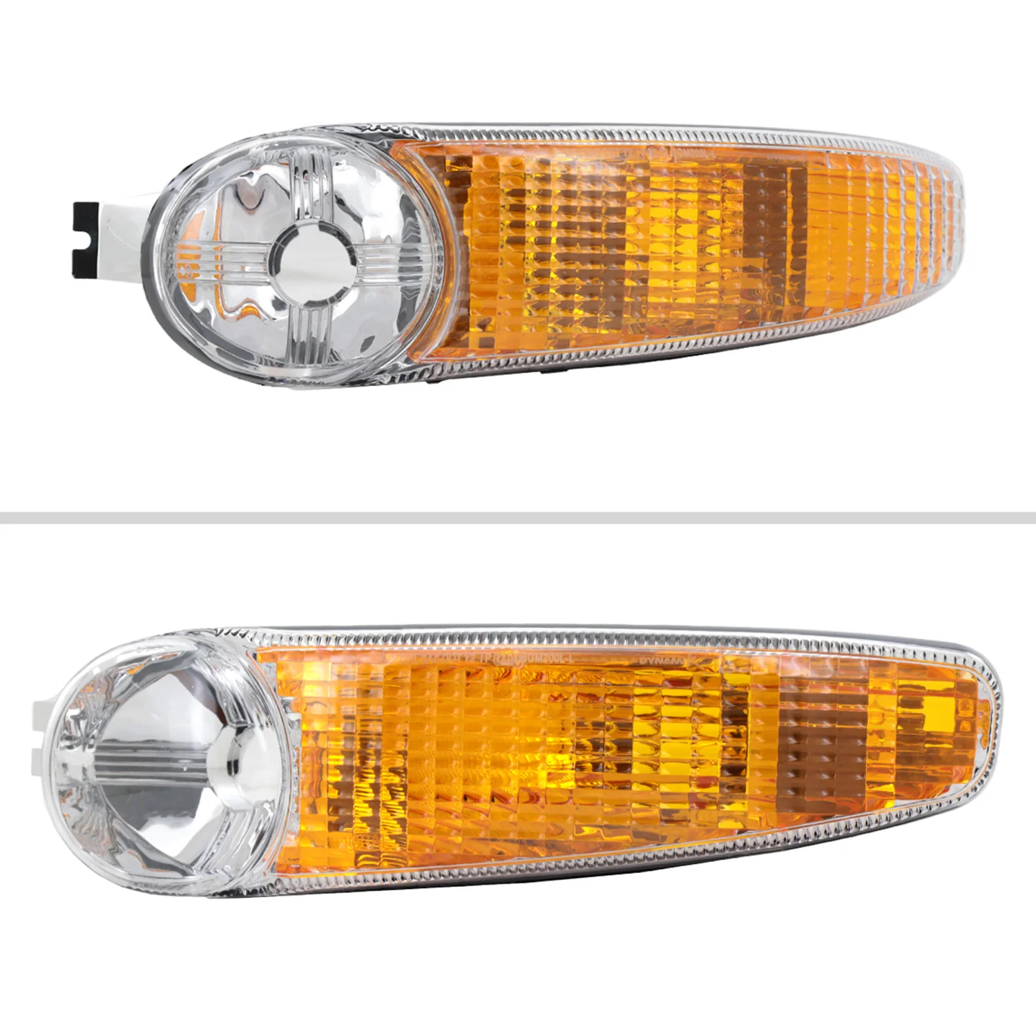 1999-2006 GMC Sierra/ 00-2006 Yukon XL Denali Turn Signal Bumper Lights Chrome - Image 2